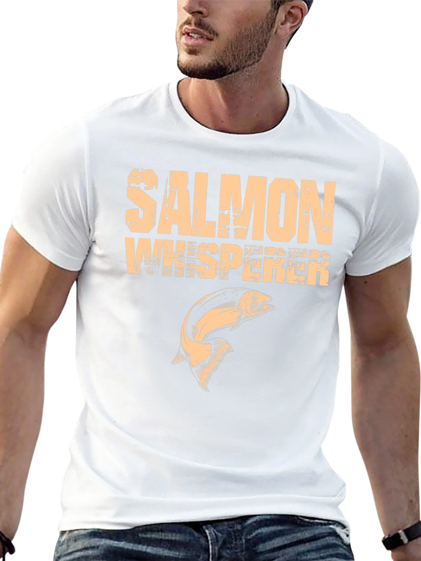 Salmon Whisperer Graphic T-Shirt - Black