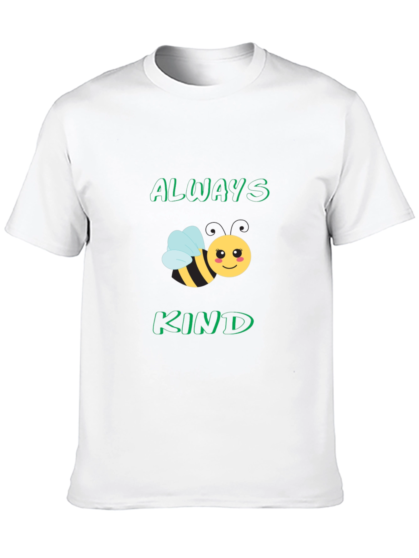 Always Bee Kind T-Shirt - Black Cute Bee Design