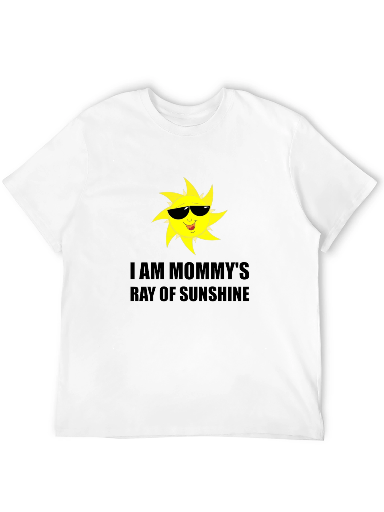 Mommys Ray of Sunshine Black T-Shirt