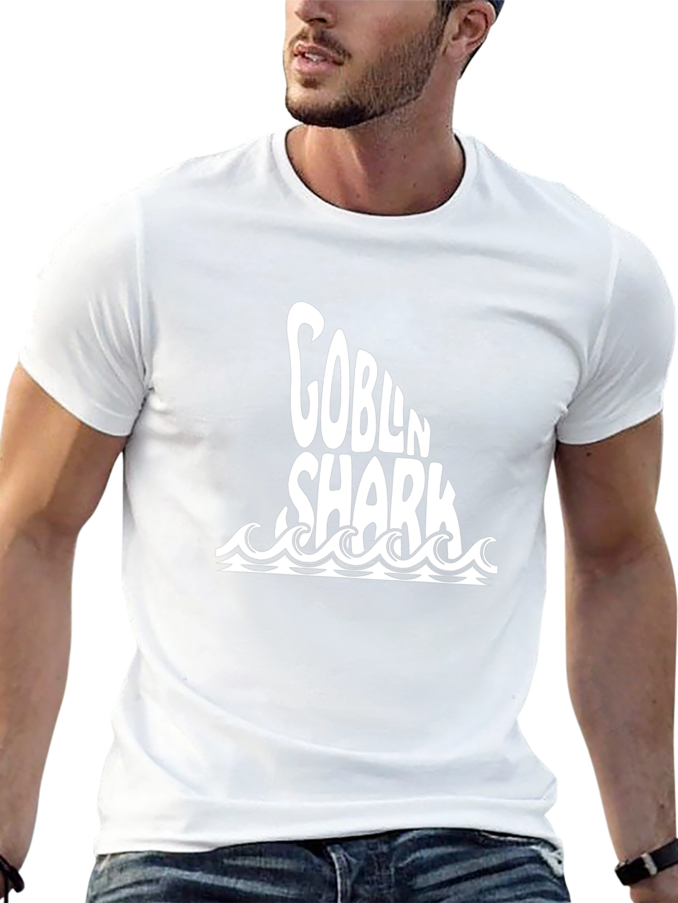 Goblin Shark Tee - Black Cotton Graphic T-Shirt