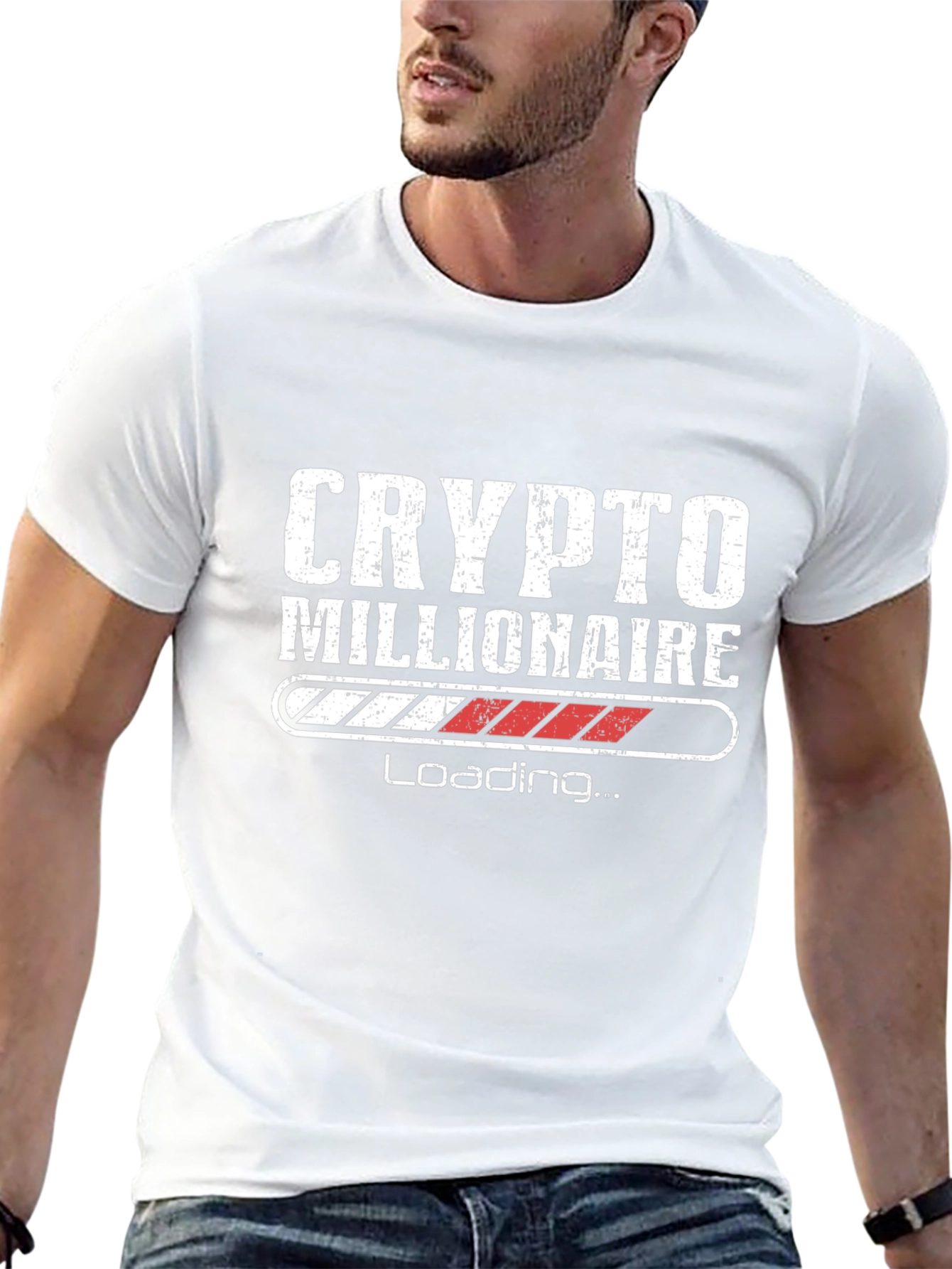 Crypto Millionaire Loading Black T-Shirt