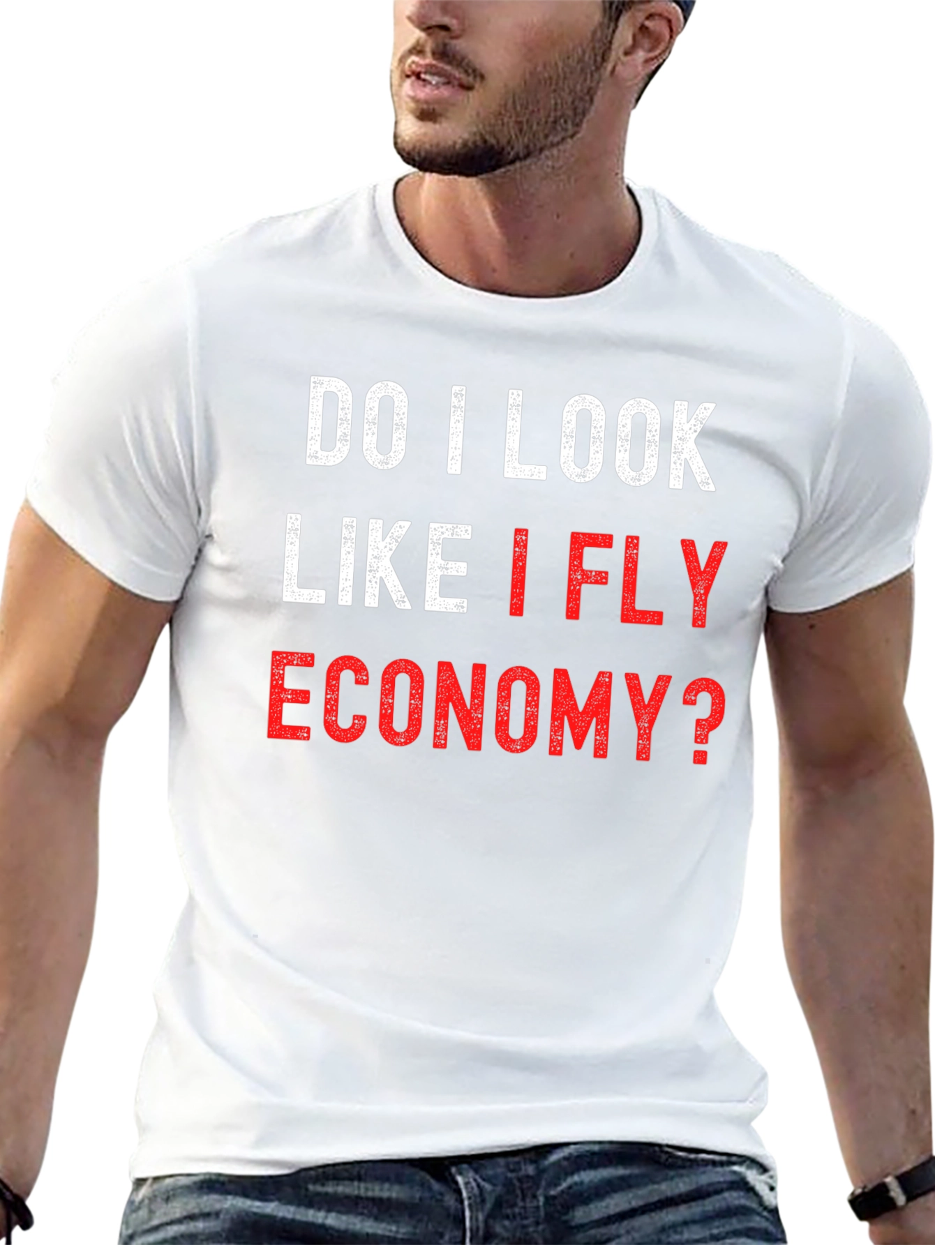 Fly Economy? Graphic Tee Shirt - Black