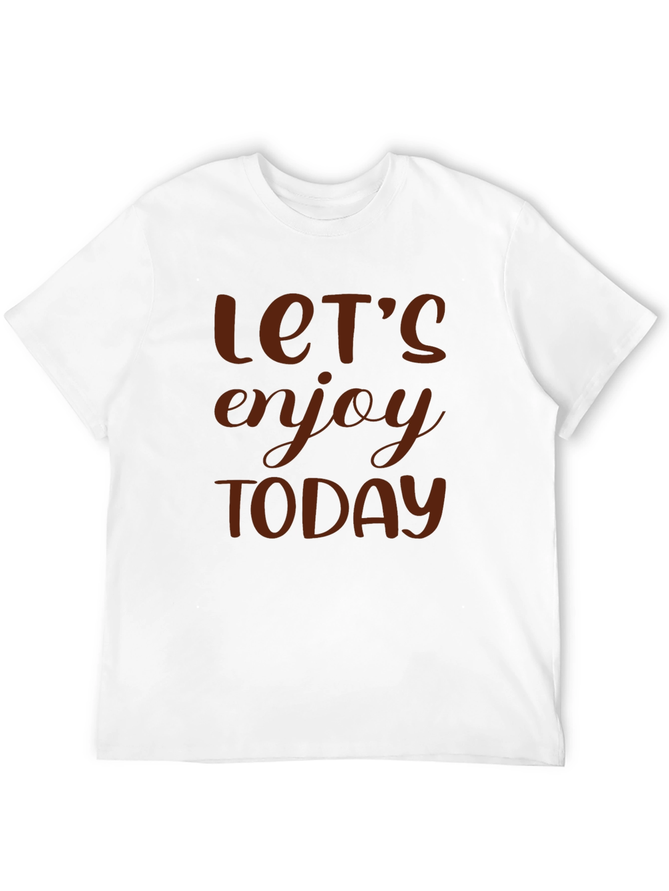 Lets Enjoy Today Graphic Tee - Black