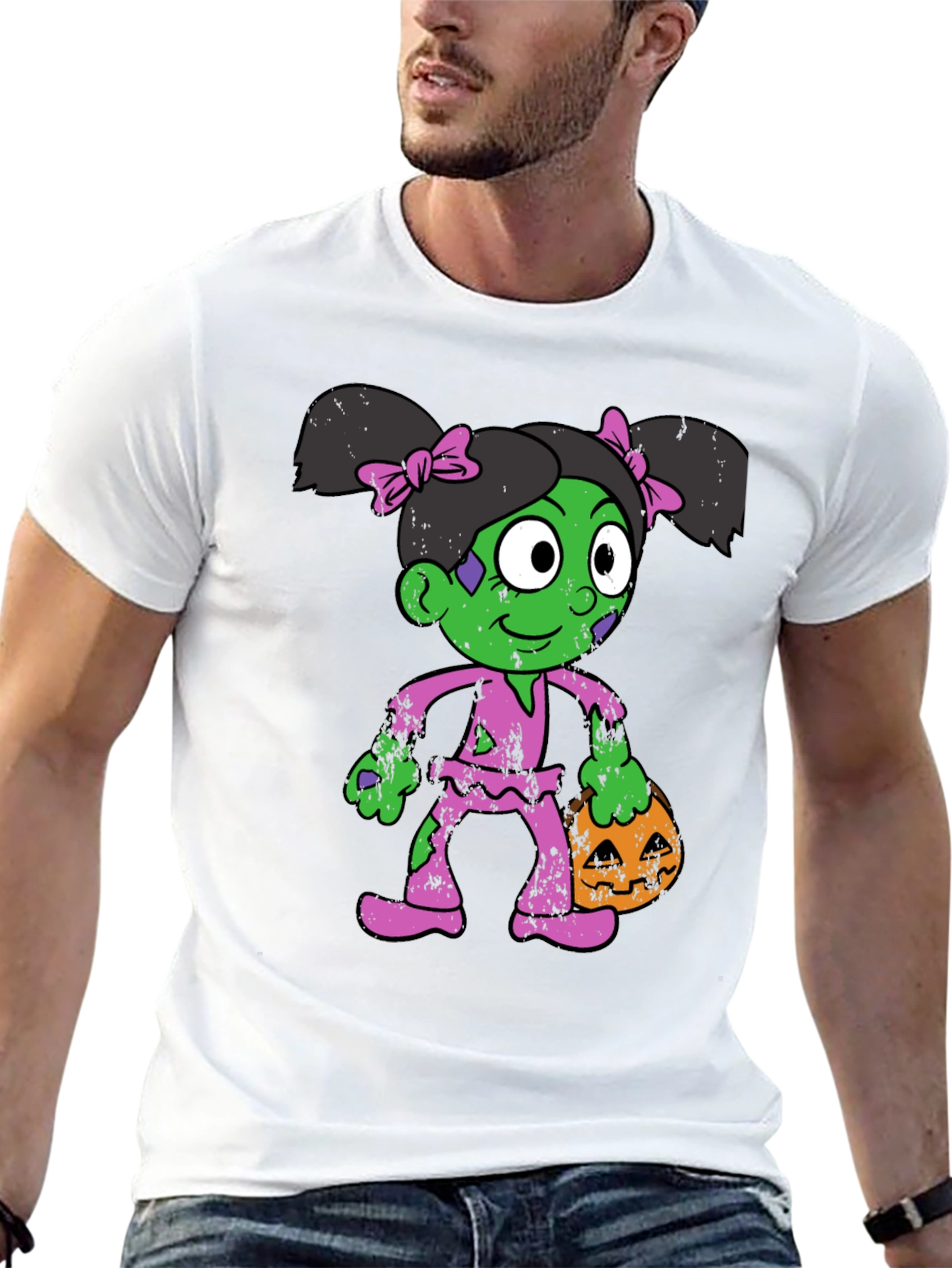 Zombie Girl Halloween T-Shirt - Costume Tee