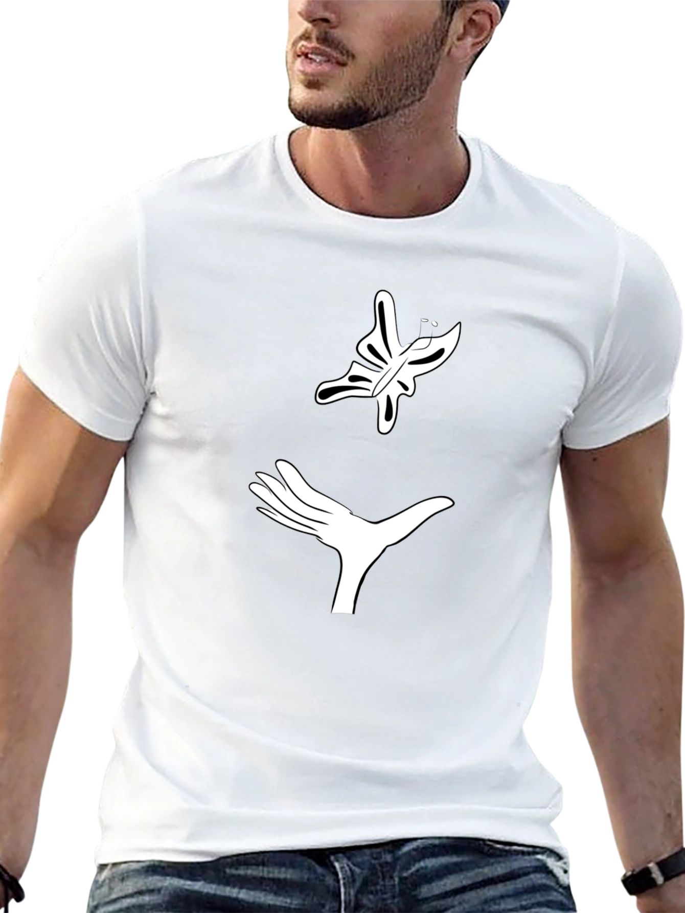 Butterfly Release Black T-Shirt - Graphic Tee
