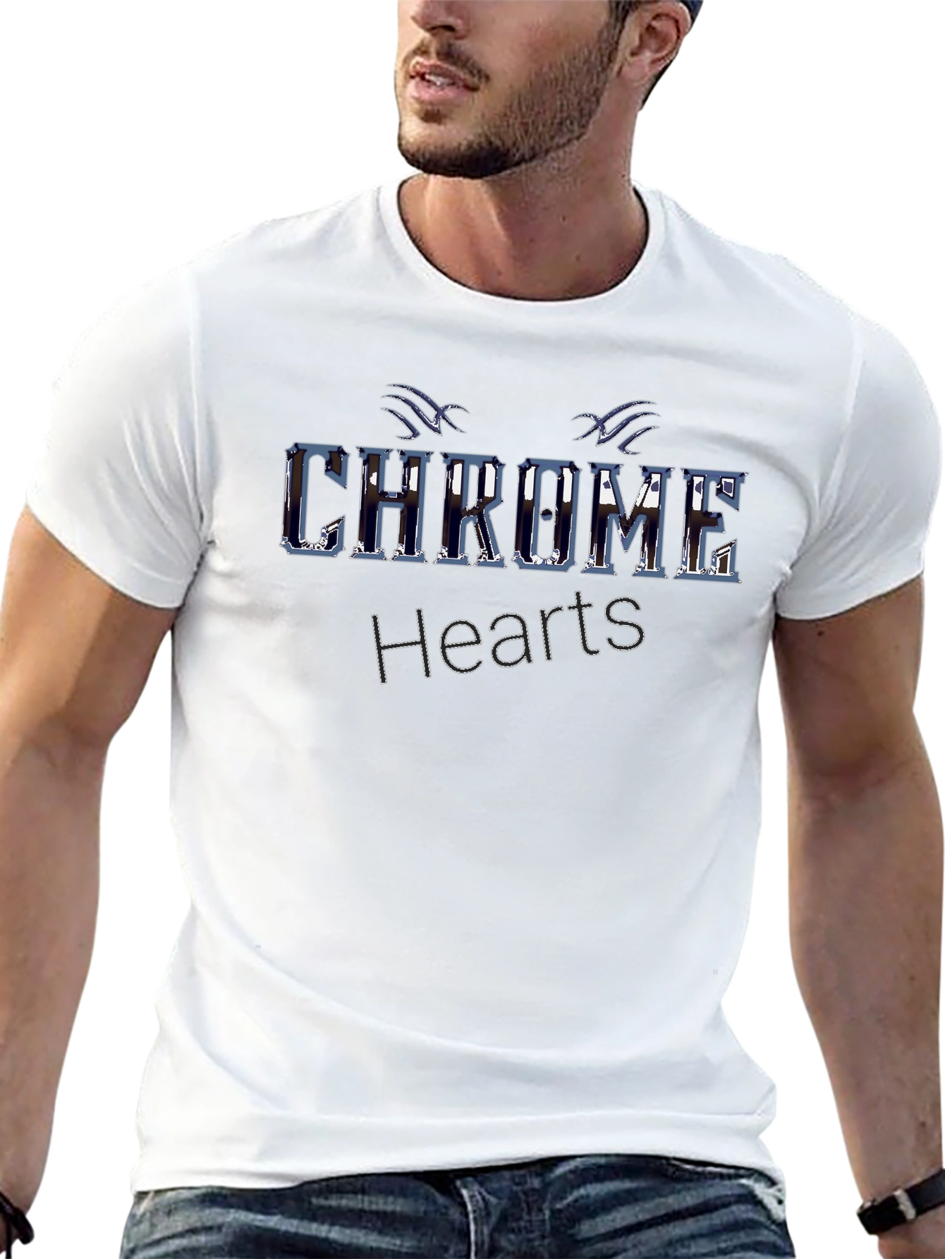 Chrome Hearts Inspired Mens Black T-Shirt