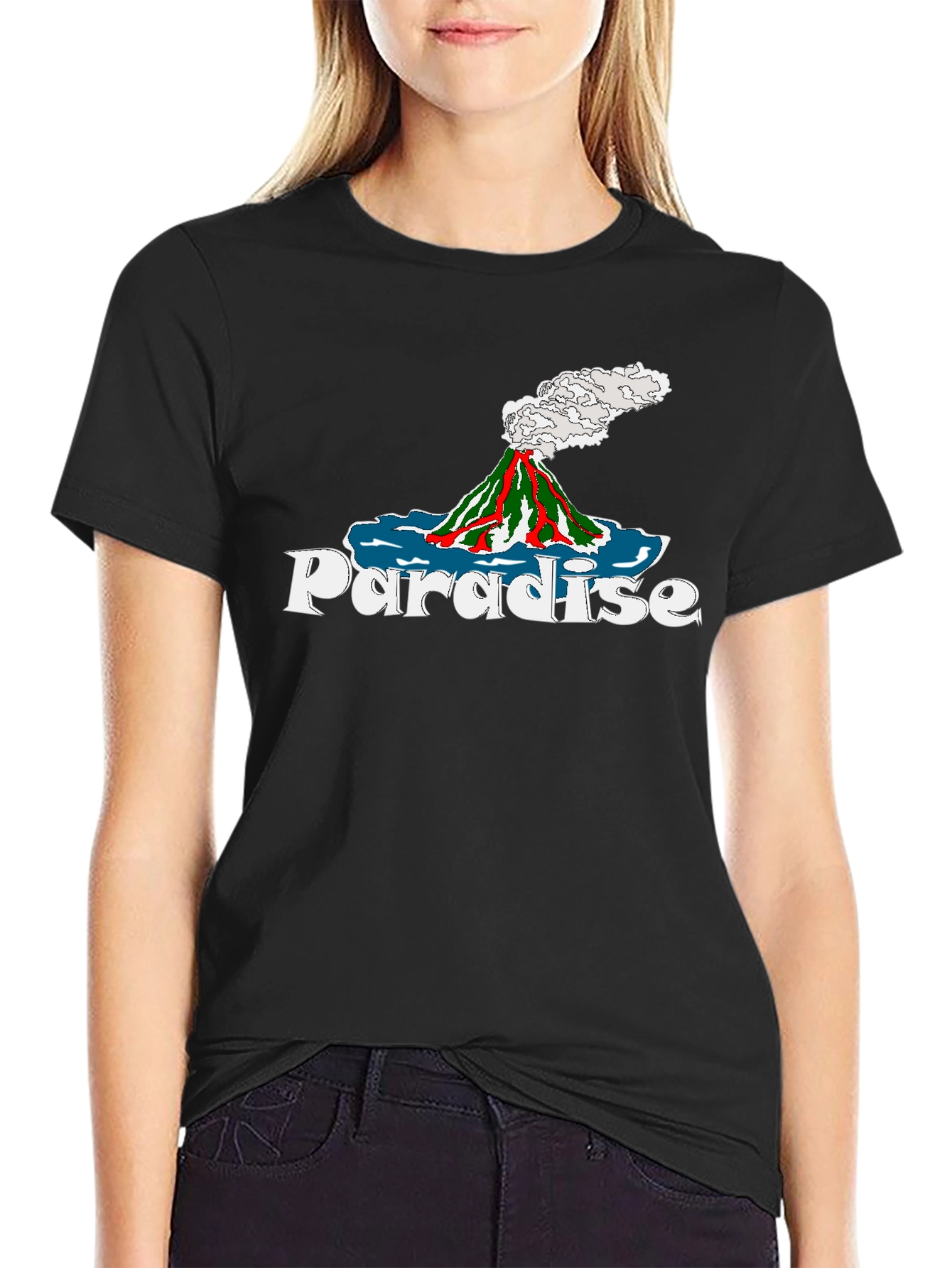 Paradise Volcano Graphic Tee - Island Style