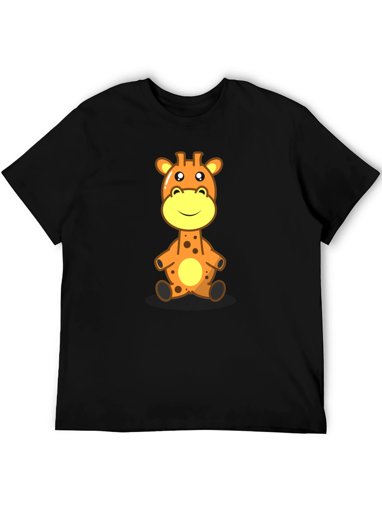 Giraffe Cartoon Graphic Tee - Soft Cotton Comfort