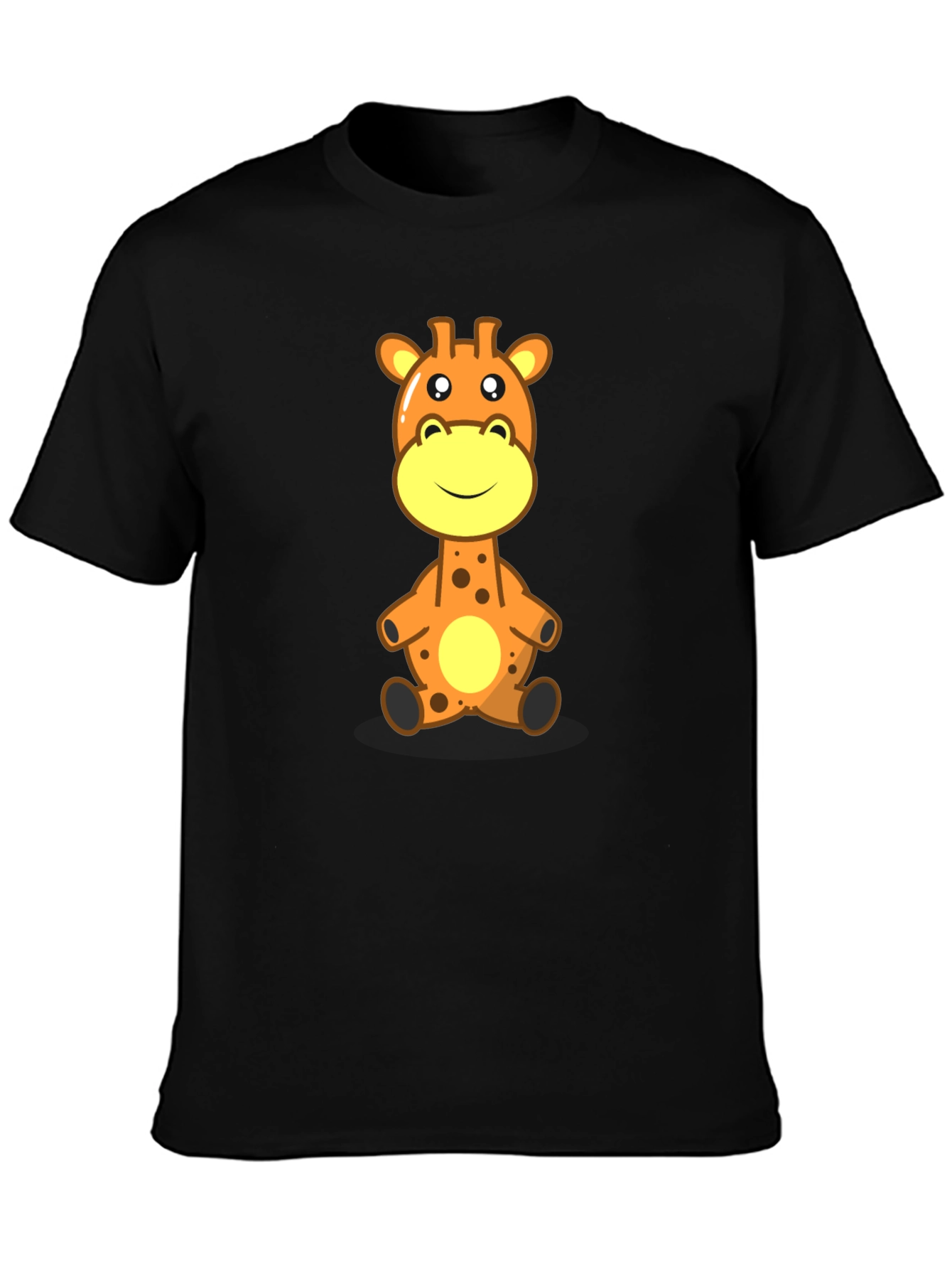 Giraffe Cartoon Graphic Tee - Soft Cotton Comfort