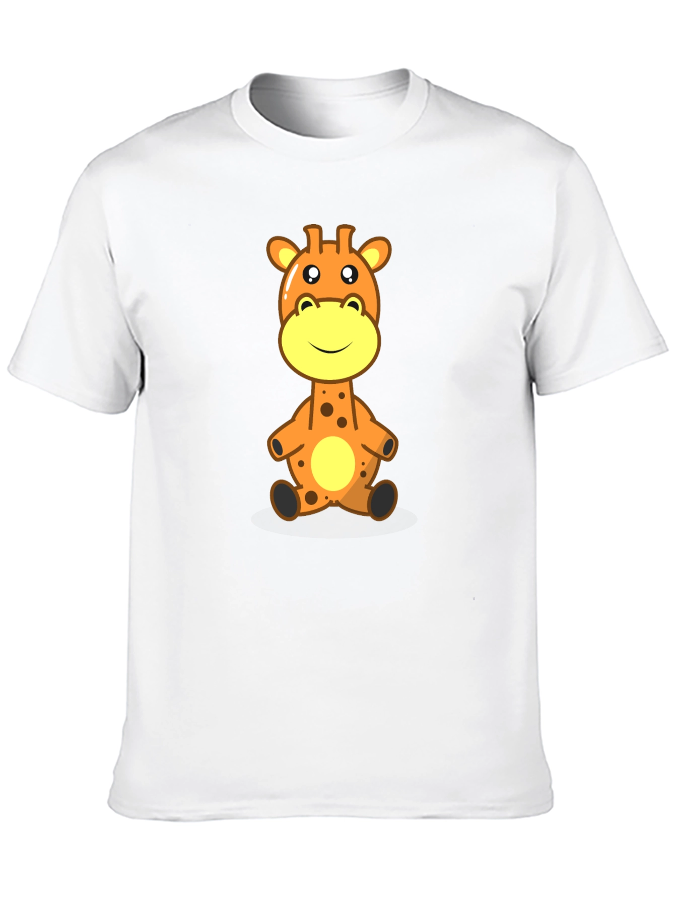 Giraffe Cartoon Graphic Tee - Soft Cotton Comfort