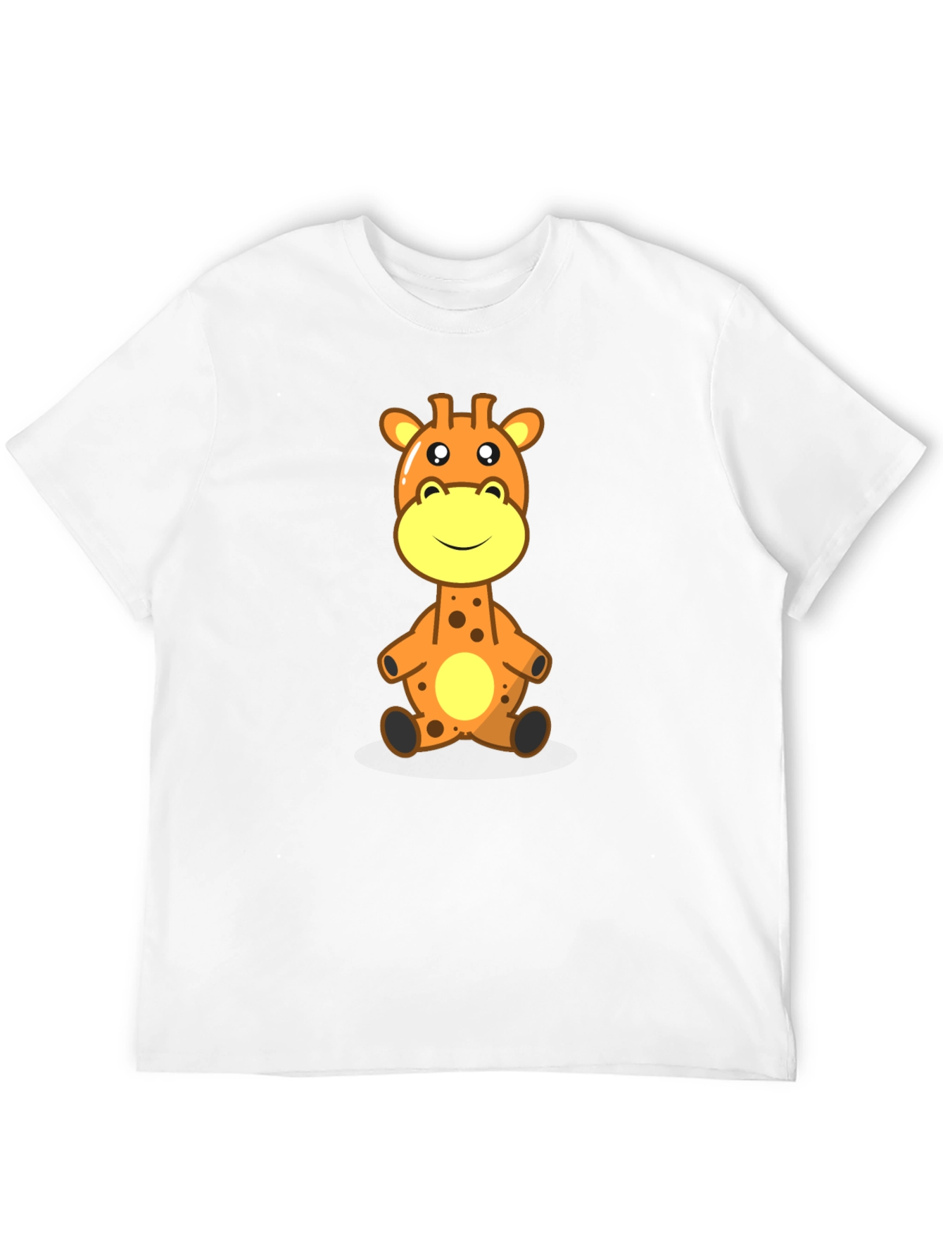 Giraffe Cartoon Graphic Tee - Soft Cotton Comfort