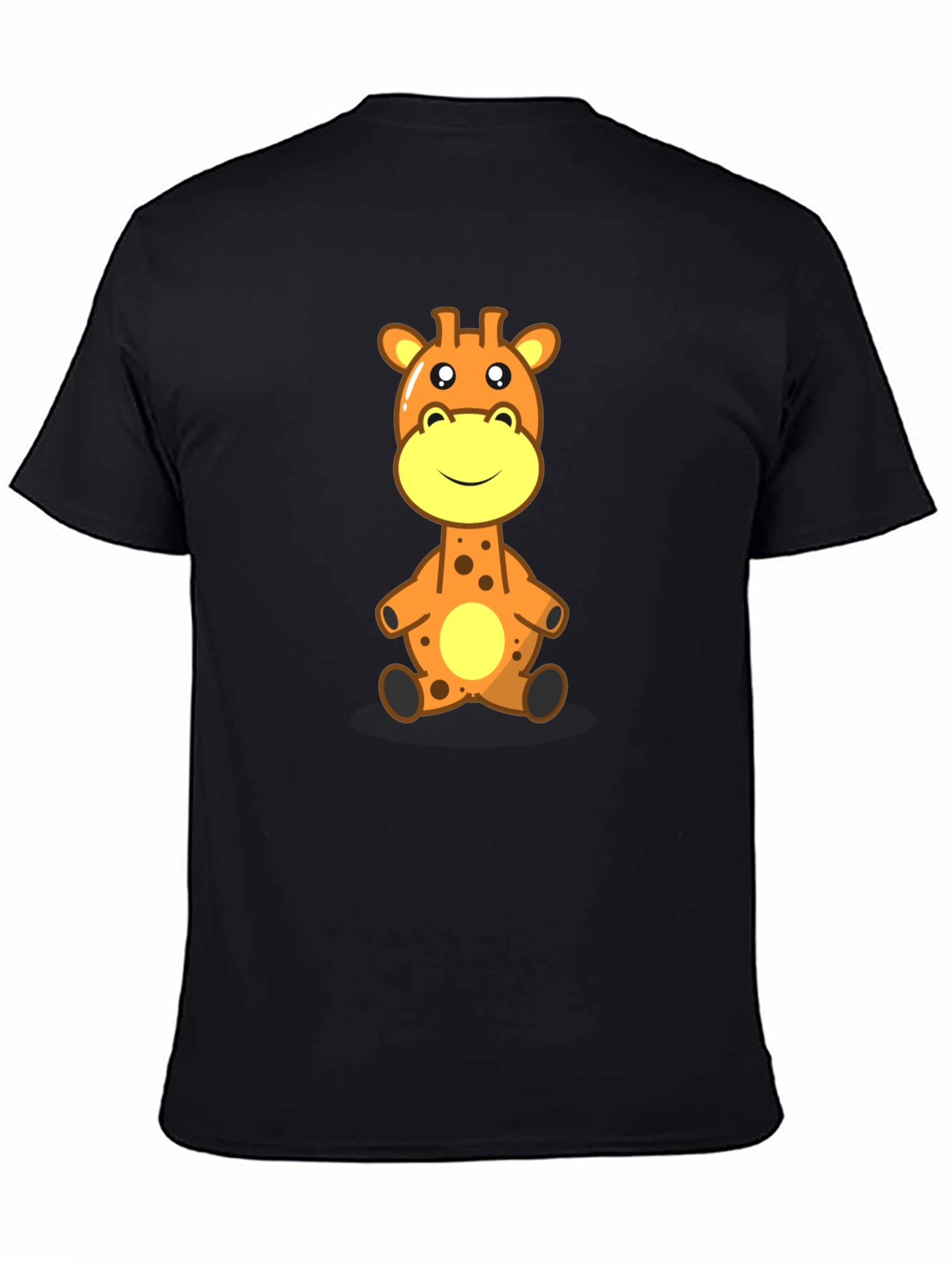 Giraffe Cartoon Graphic Tee - Soft Cotton Comfort