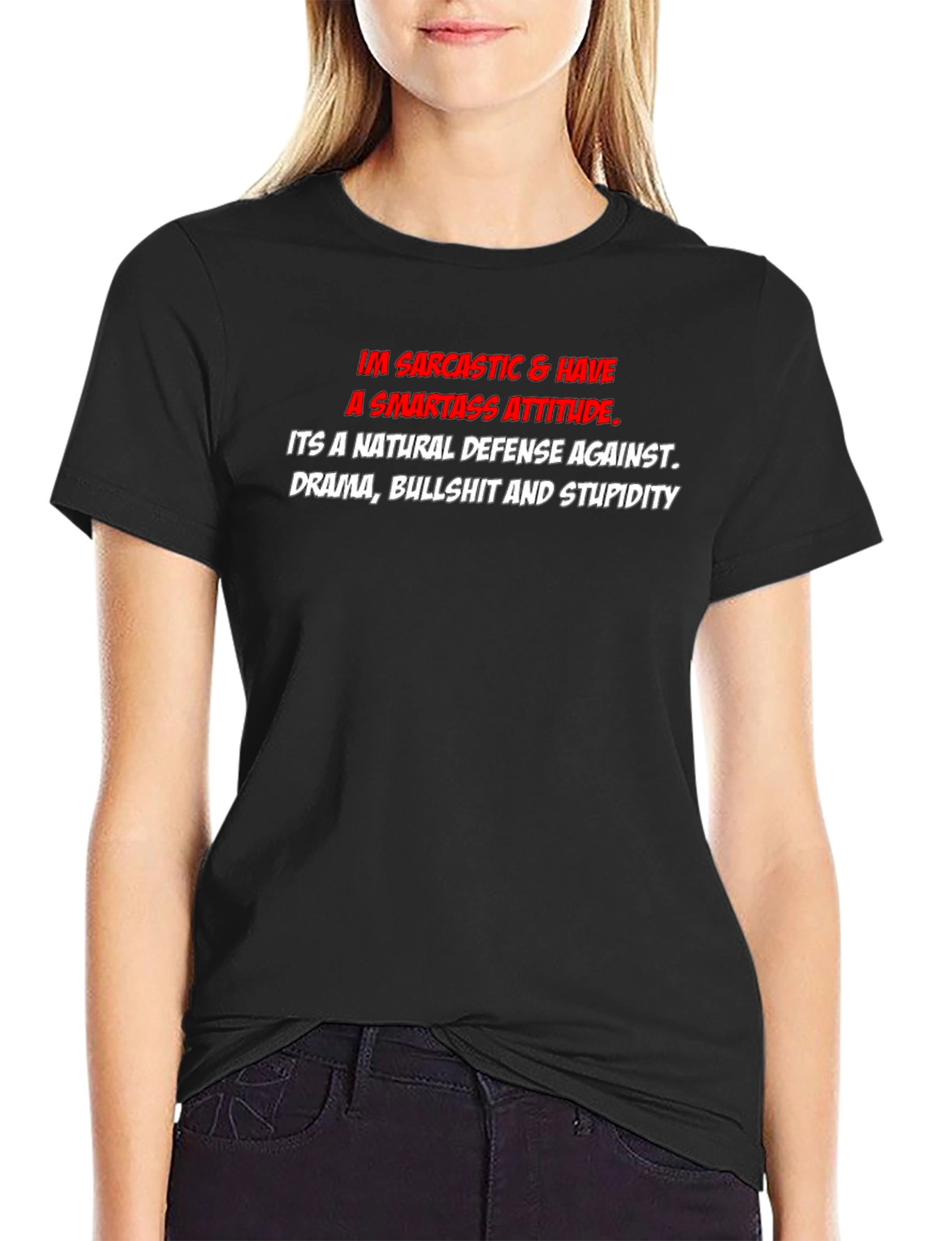 Sarcastic Smartass Attitude Graphic T-Shirt