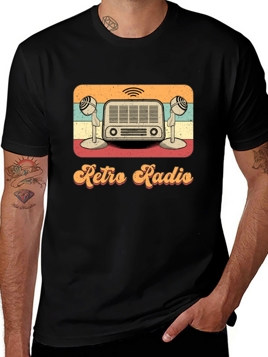 Retro Radio T-Shirt Vintage Style Music Tee