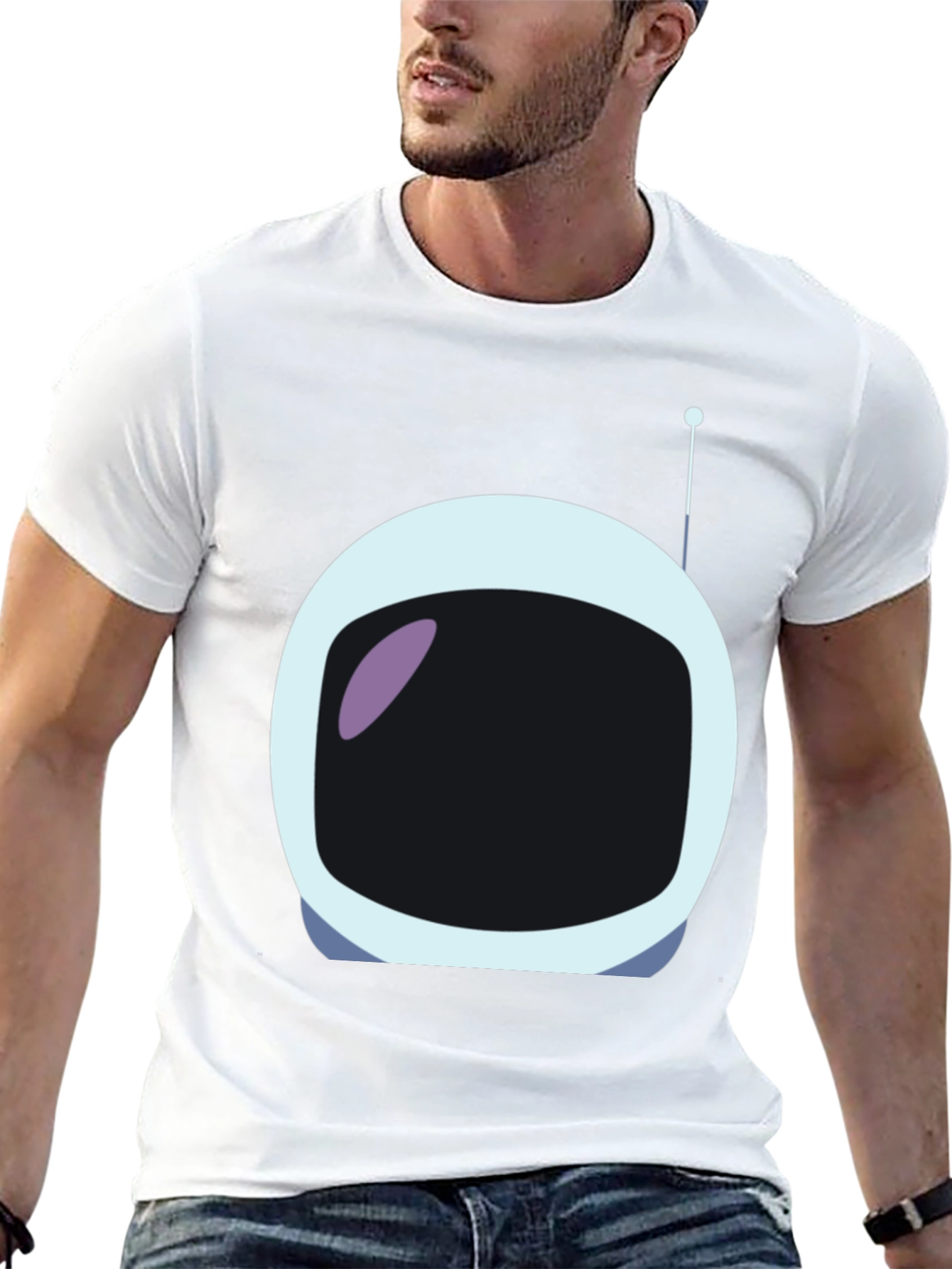 Astronaut Helmet Graphic Tee - Unique Spaceman Design