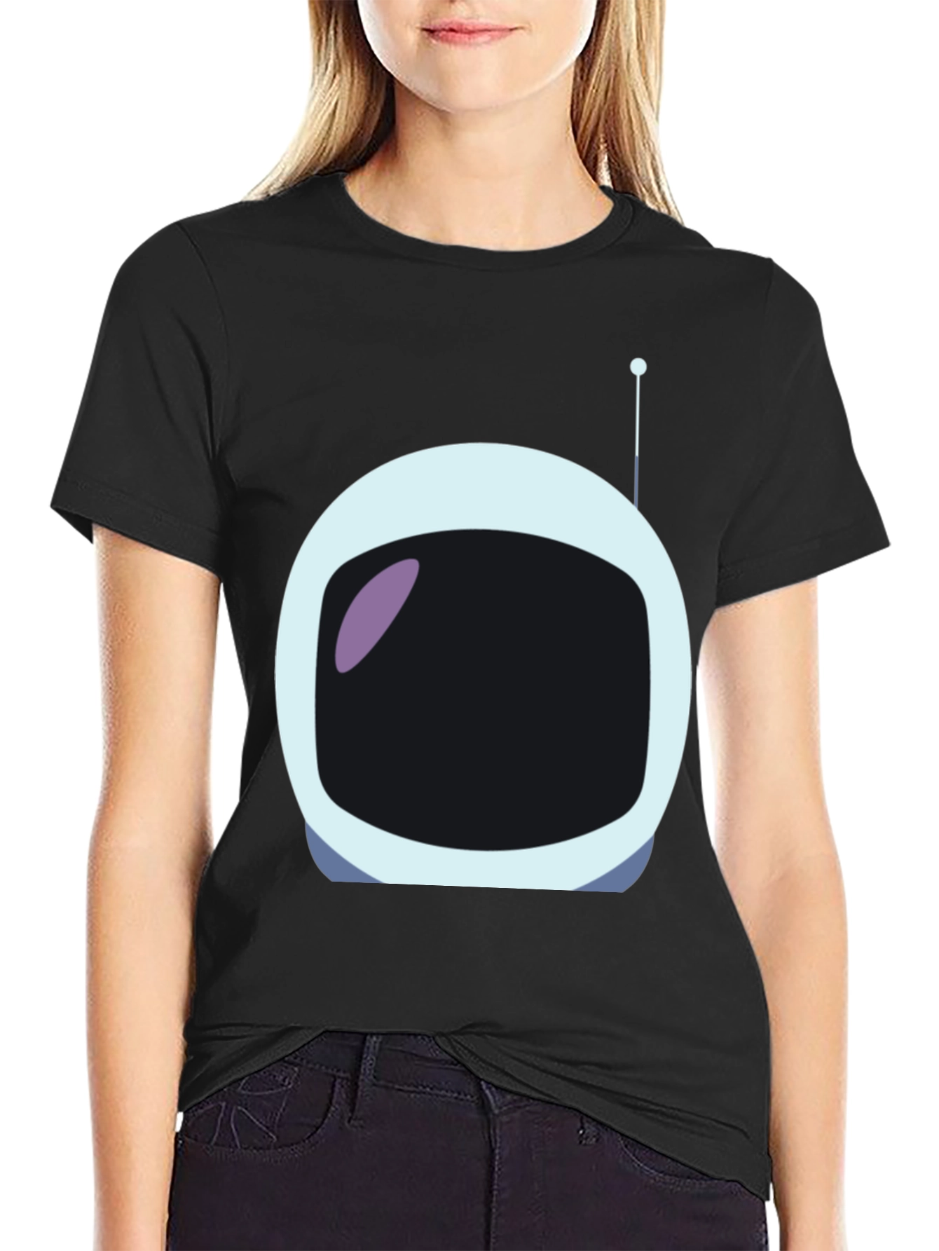 Astronaut Helmet Graphic Tee - Unique Spaceman Design