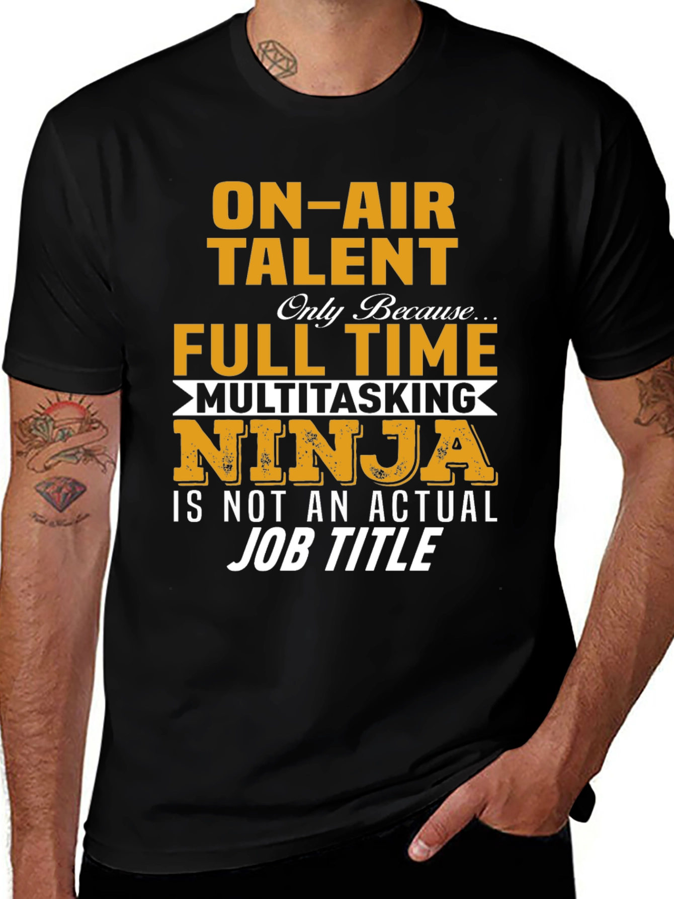 On-Air Talent Full-Time Ninja T-Shirt