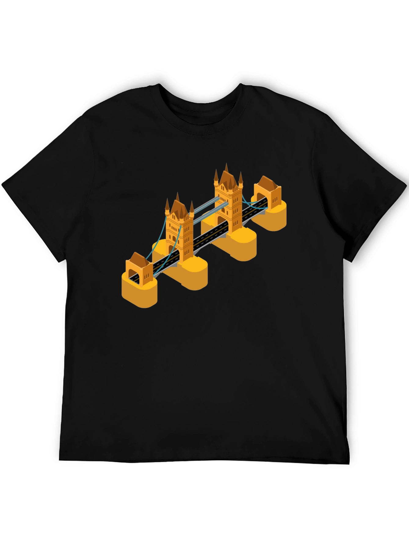 Tower Bridge Graphic Tee - Modern London Souvenir Shirt
