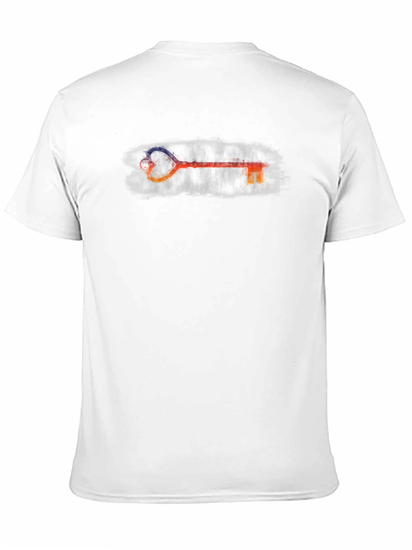 Heart Key Graphic Tee - Stylish Unisex Black T-Shirt
