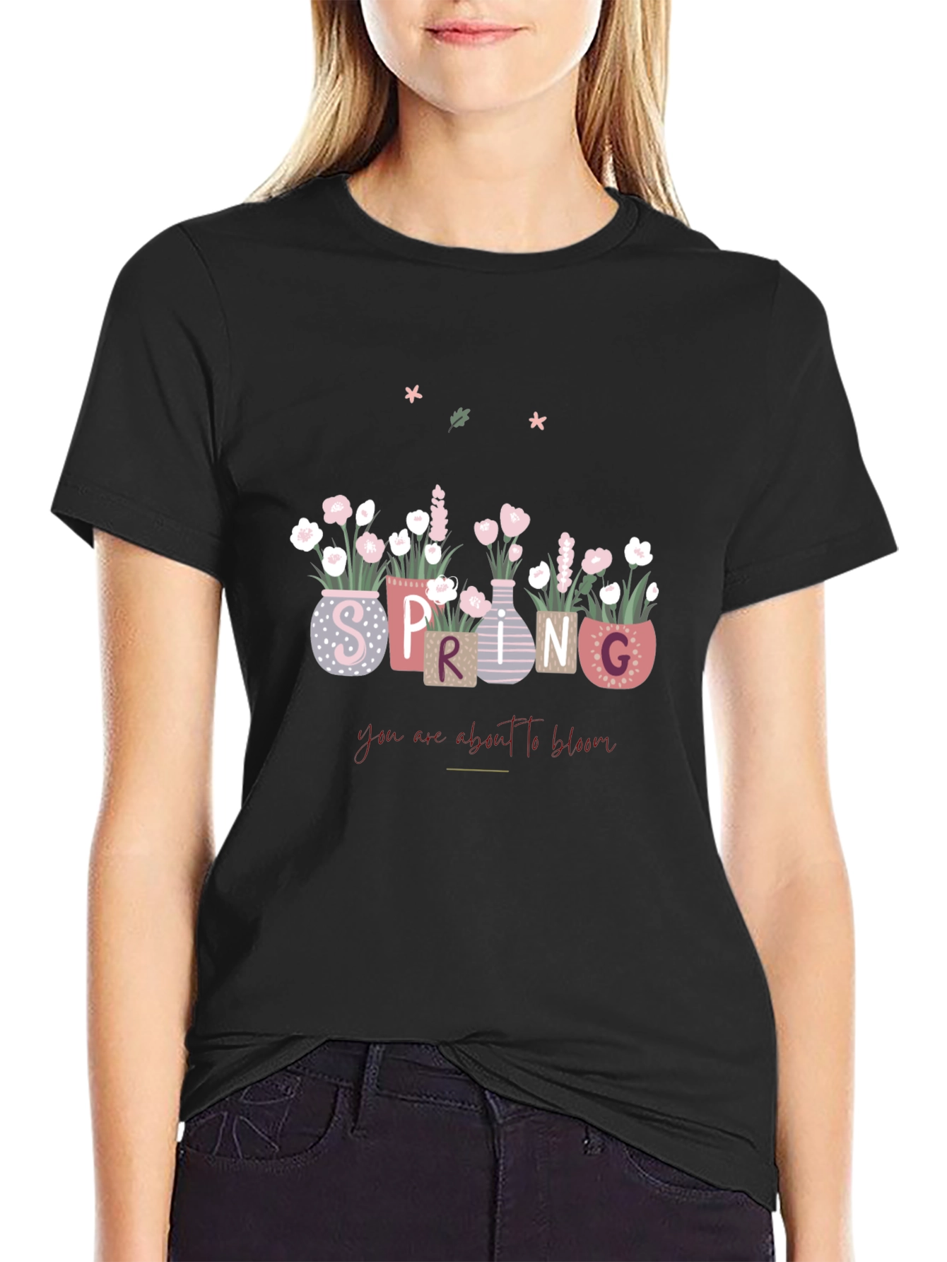 Spring Bloom T-Shirt - Floral Design