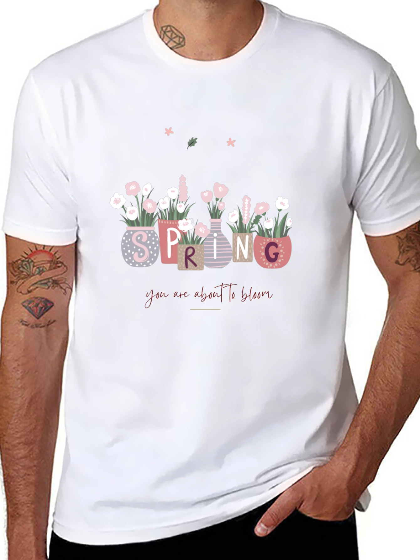 Spring Bloom T-Shirt - Floral Design