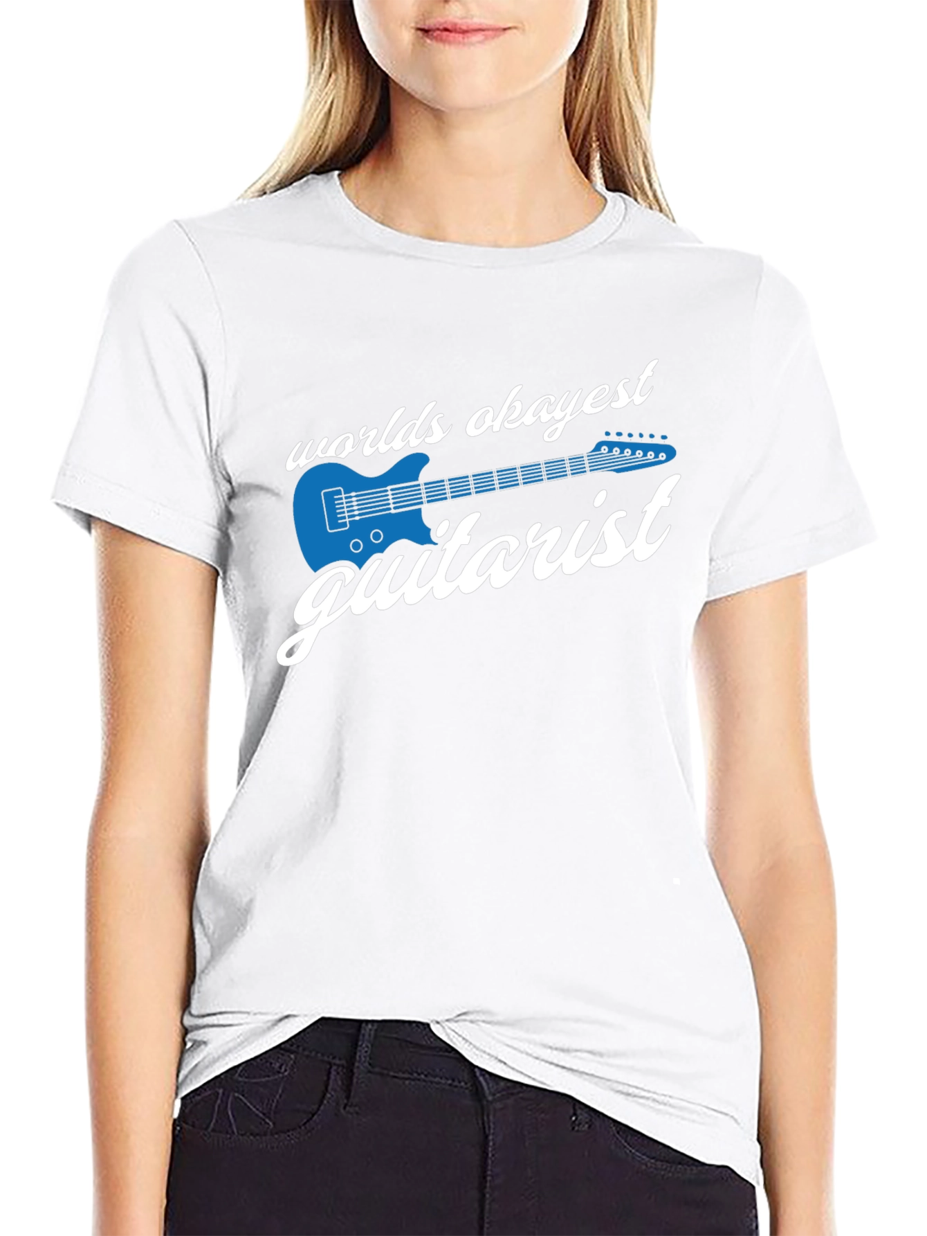 Okayest Guitarist Graphic T-Shirt - Black