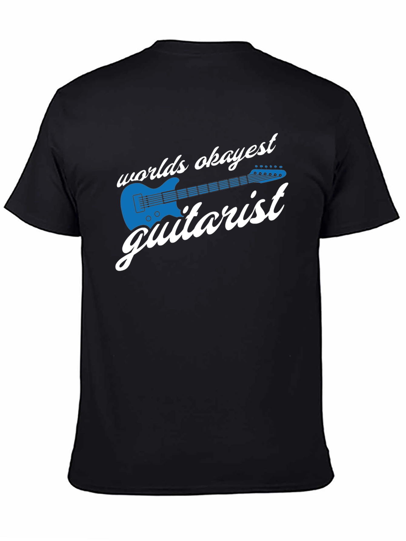 Okayest Guitarist Graphic T-Shirt - Black