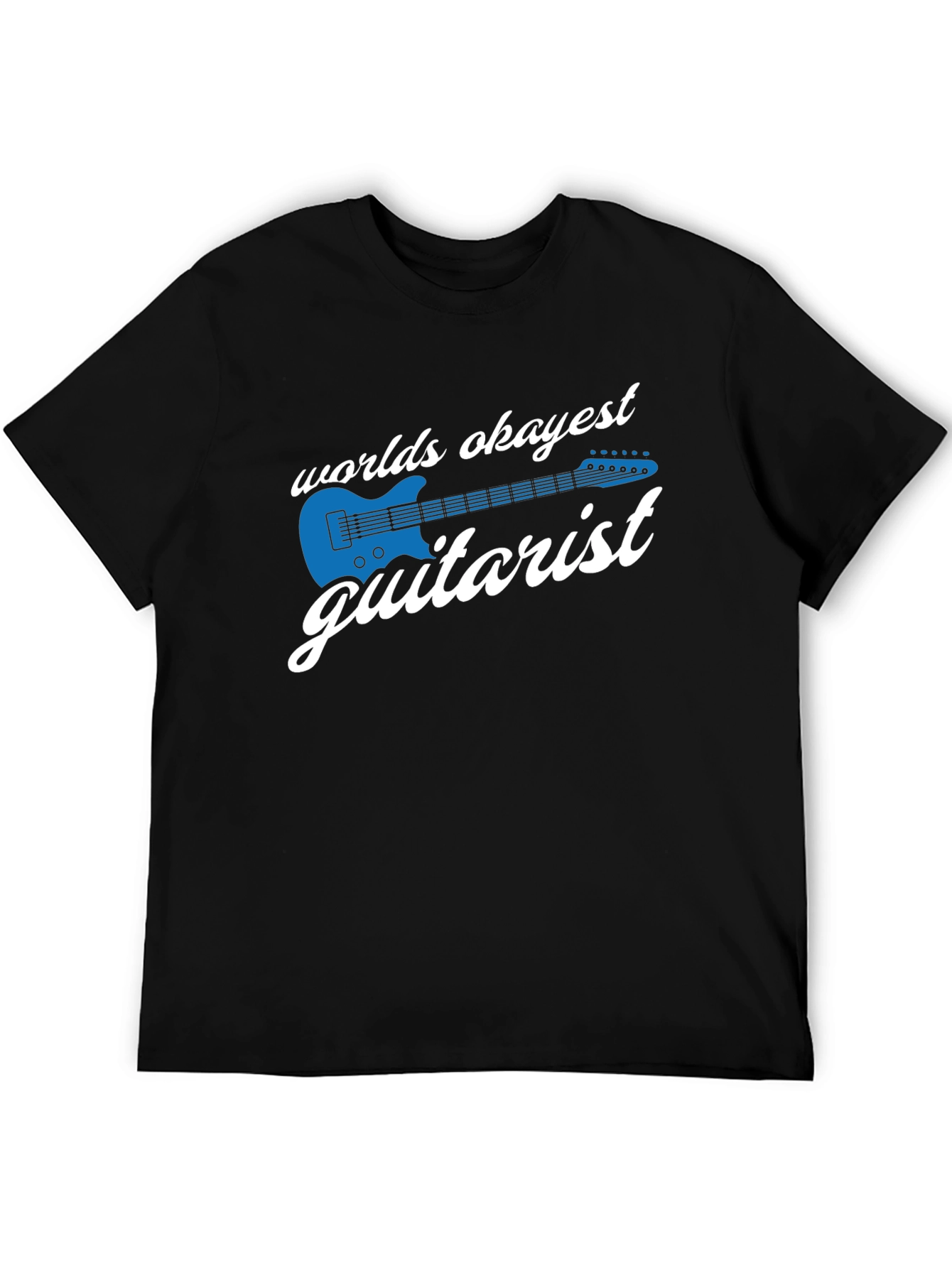 Okayest Guitarist Graphic T-Shirt - Black