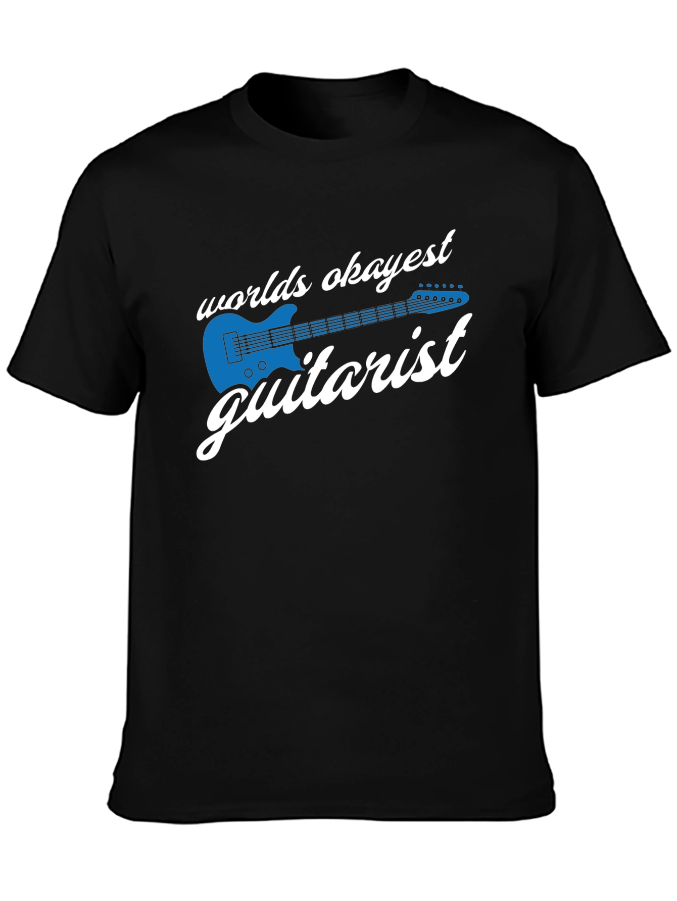Okayest Guitarist Graphic T-Shirt - Black