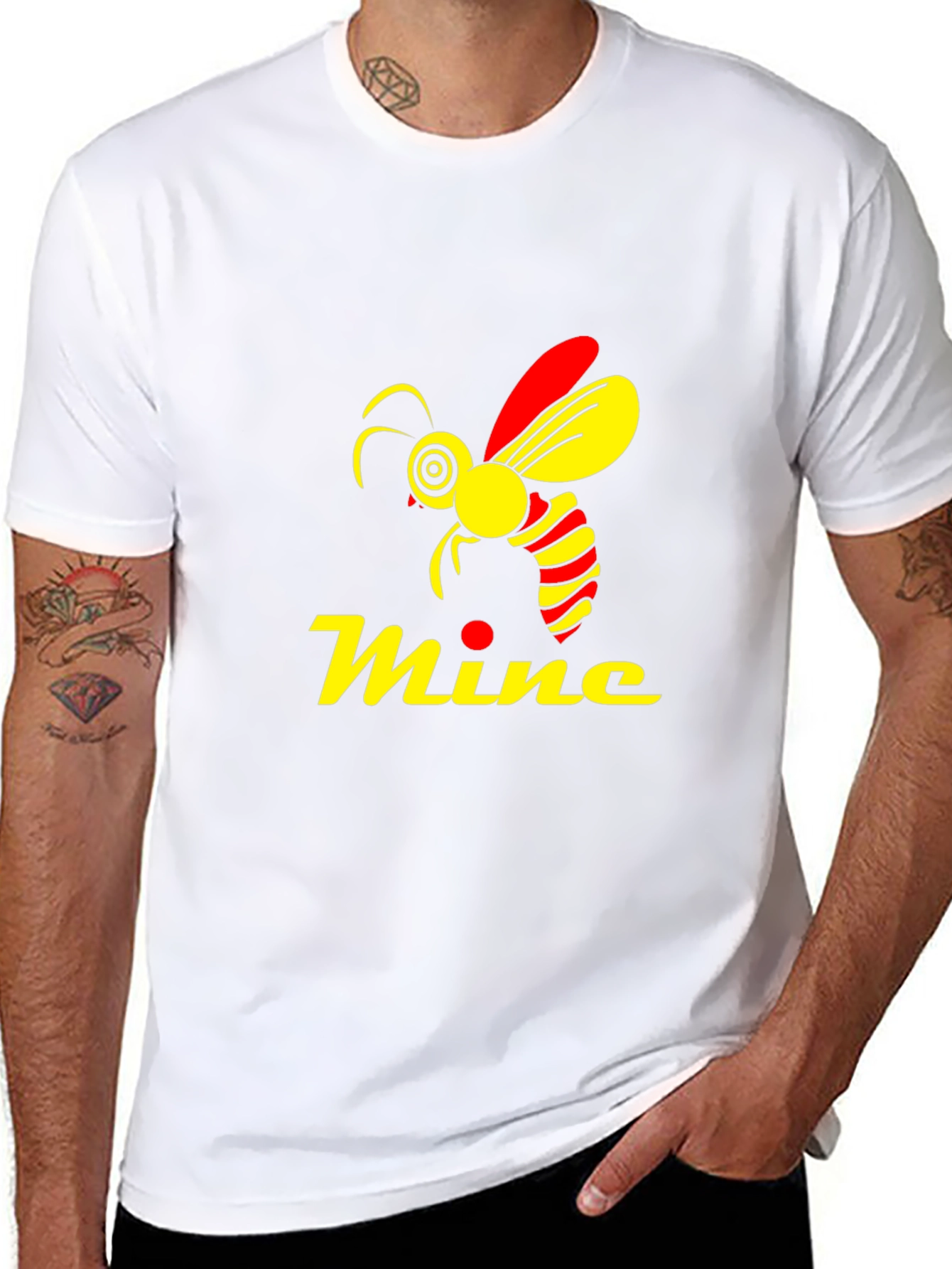Mine Bee Graphic Black Tee