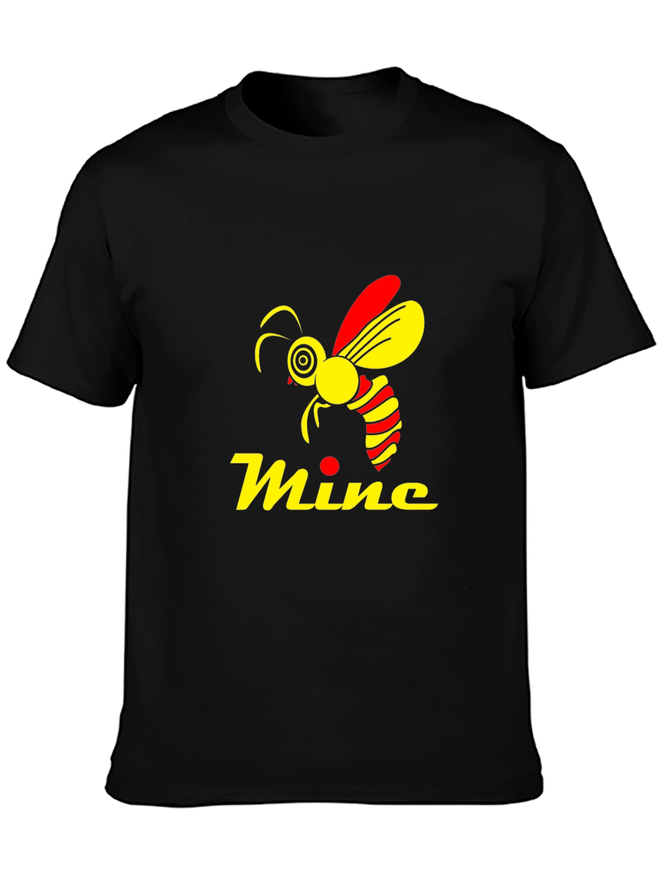Mine Bee Graphic Black Tee
