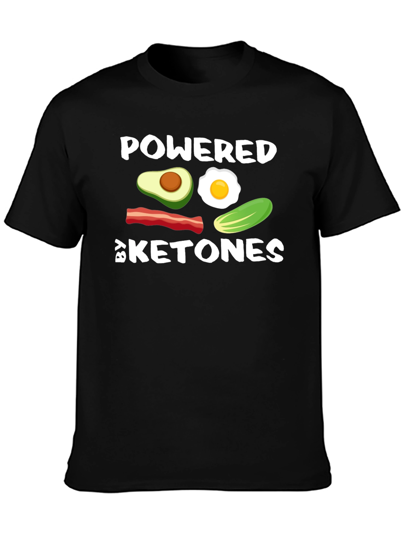 Powered By Ketones Black T-Shirt