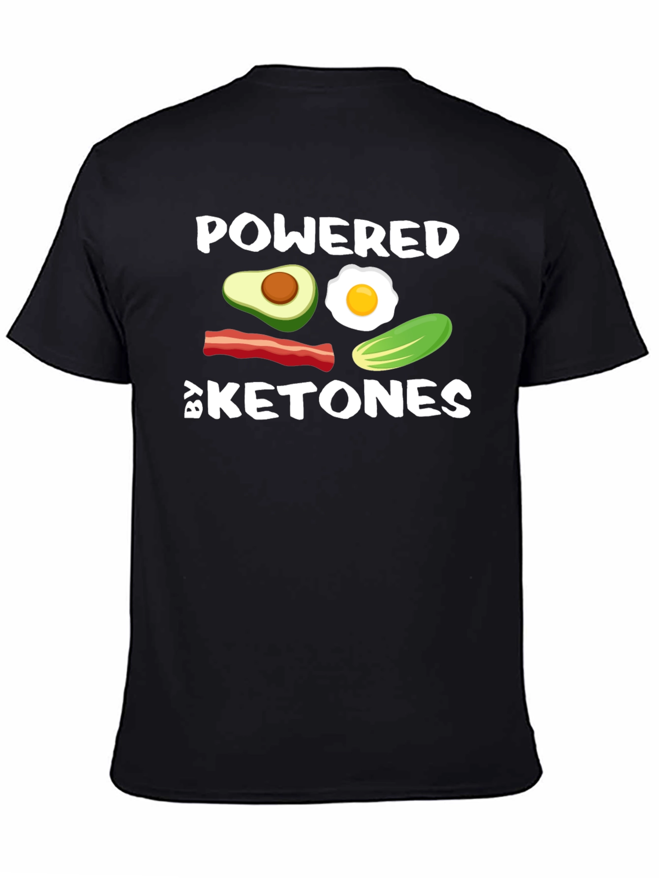 Powered By Ketones Black T-Shirt