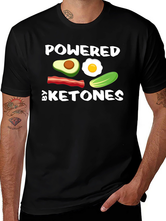 Powered By Ketones Black T-Shirt
