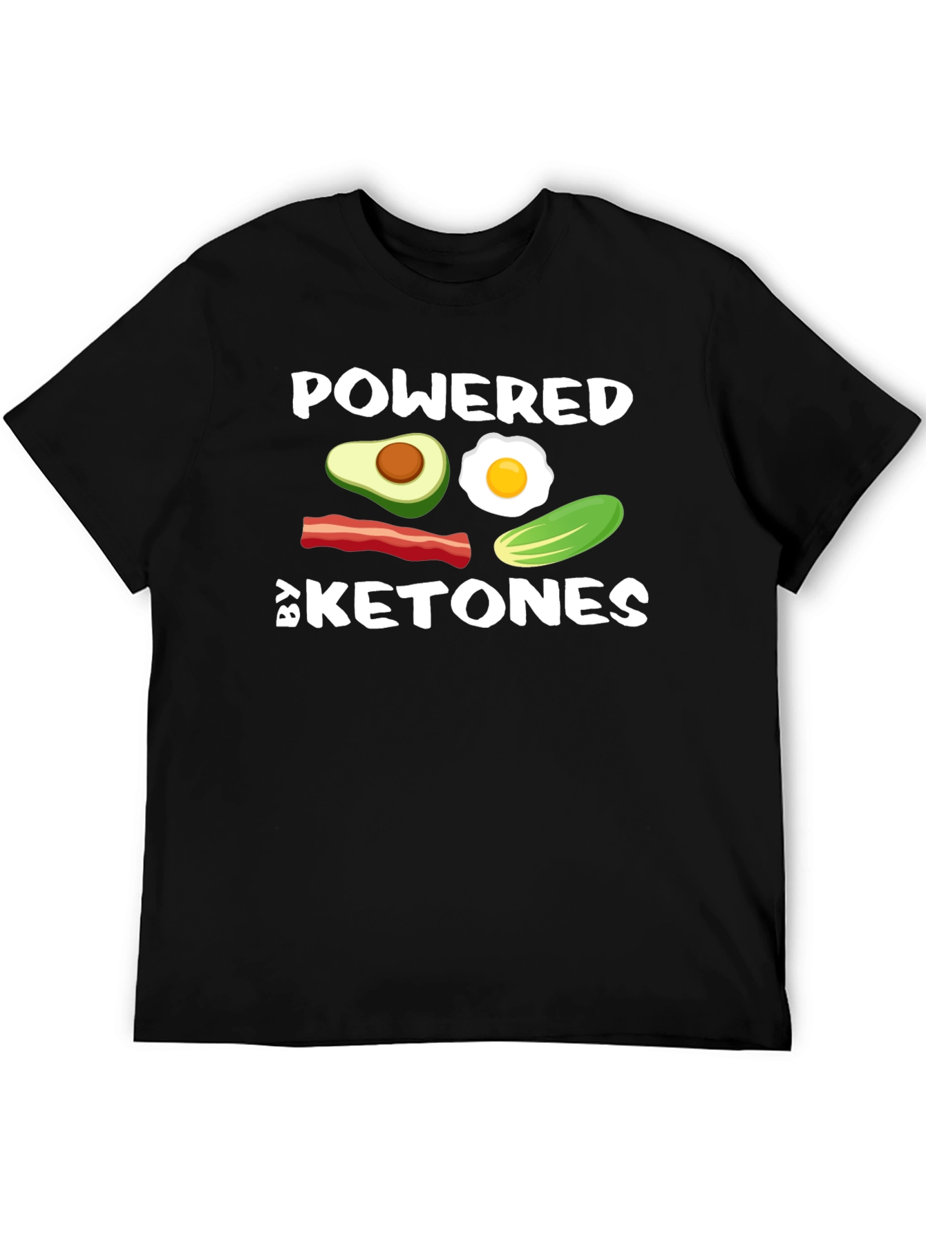 Powered By Ketones Black T-Shirt