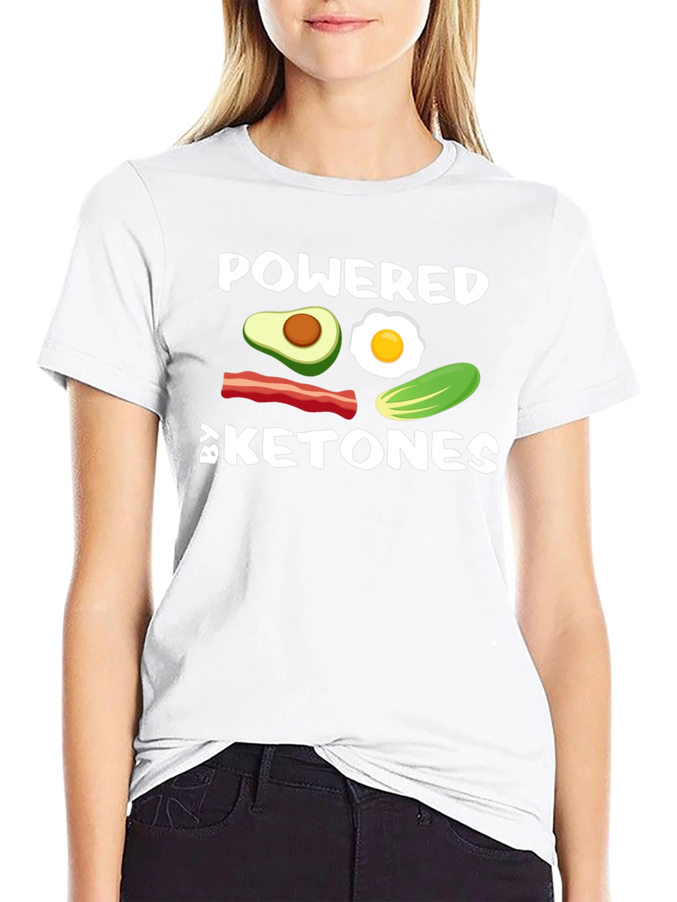 Powered By Ketones Black T-Shirt
