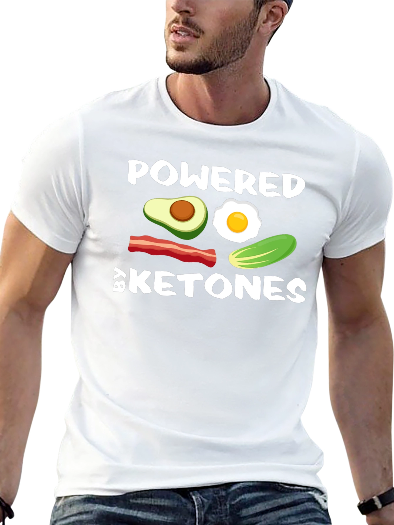 Powered By Ketones Black T-Shirt