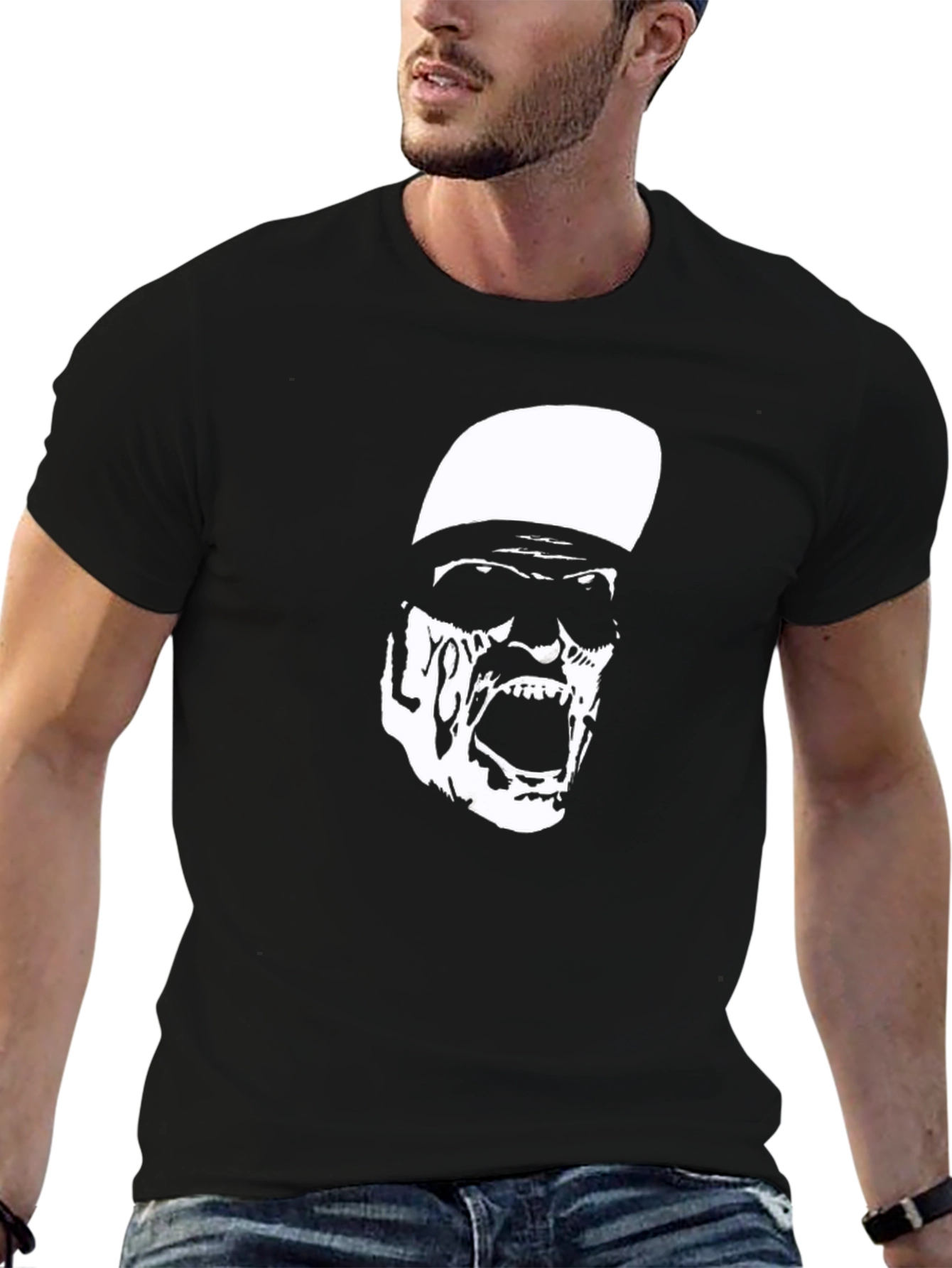 Graphic Print T-Shirt - Zombie Style