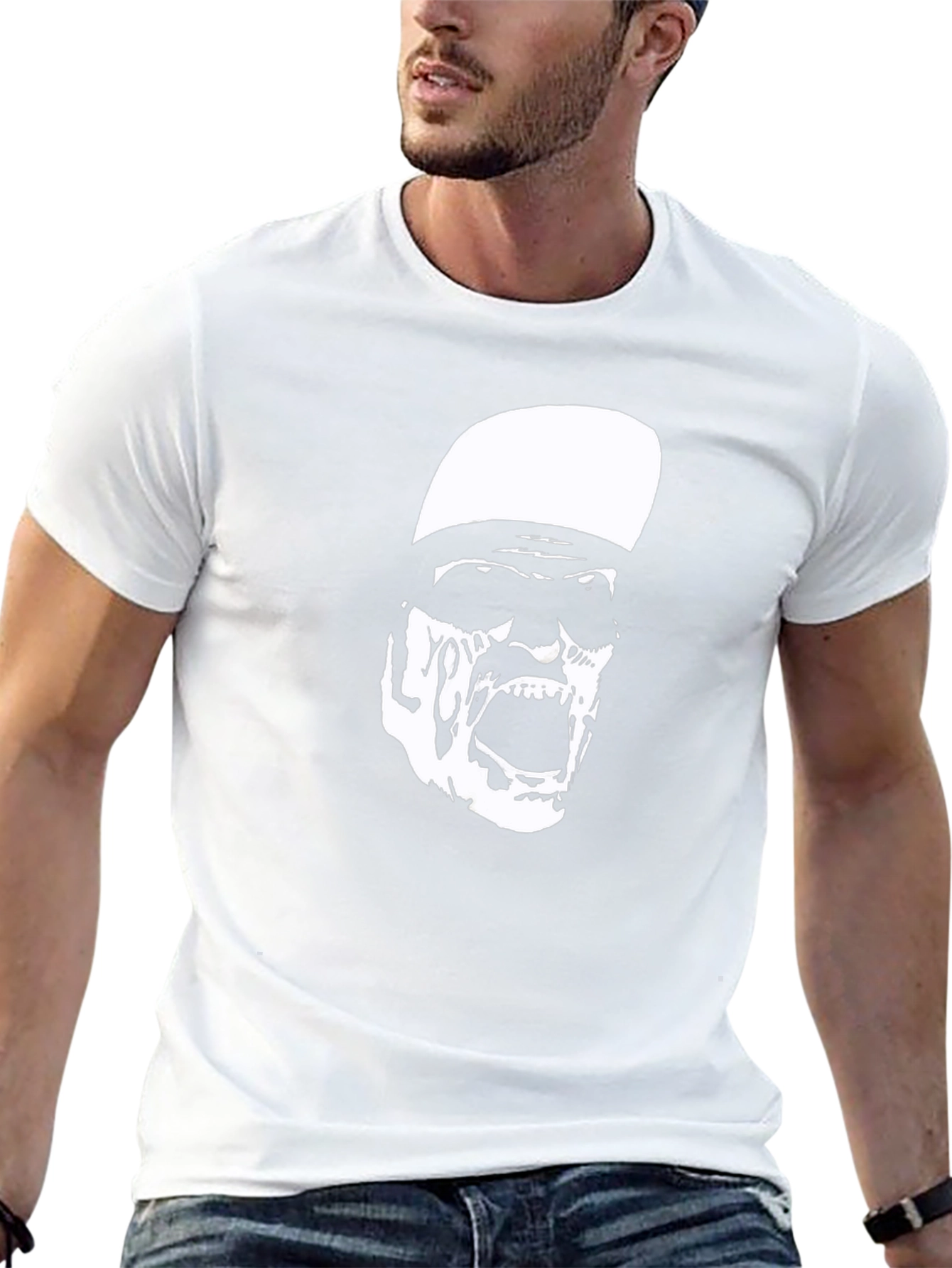 Graphic Print T-Shirt - Zombie Style