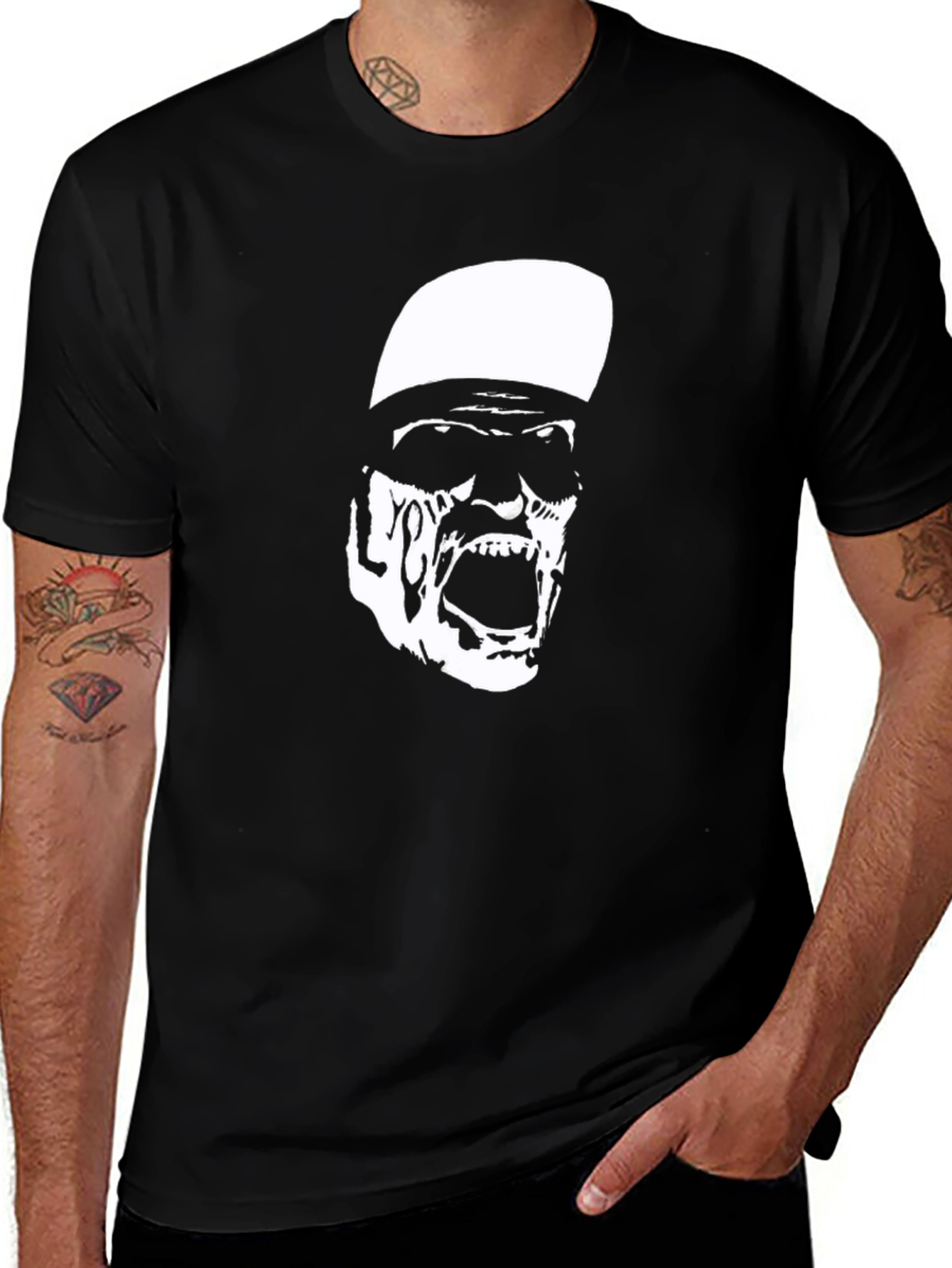 Graphic Print T-Shirt - Zombie Style