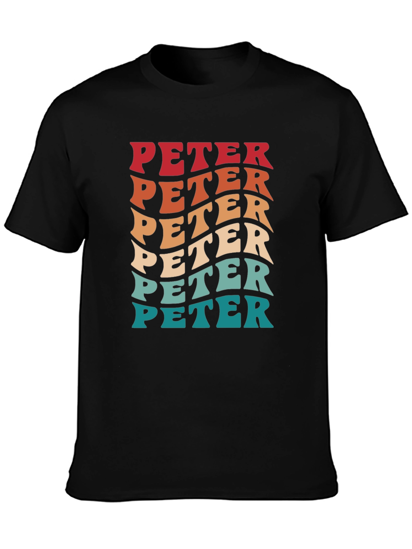 Retro PETER Graphic Tee - Cool Personalized T-Shirt
