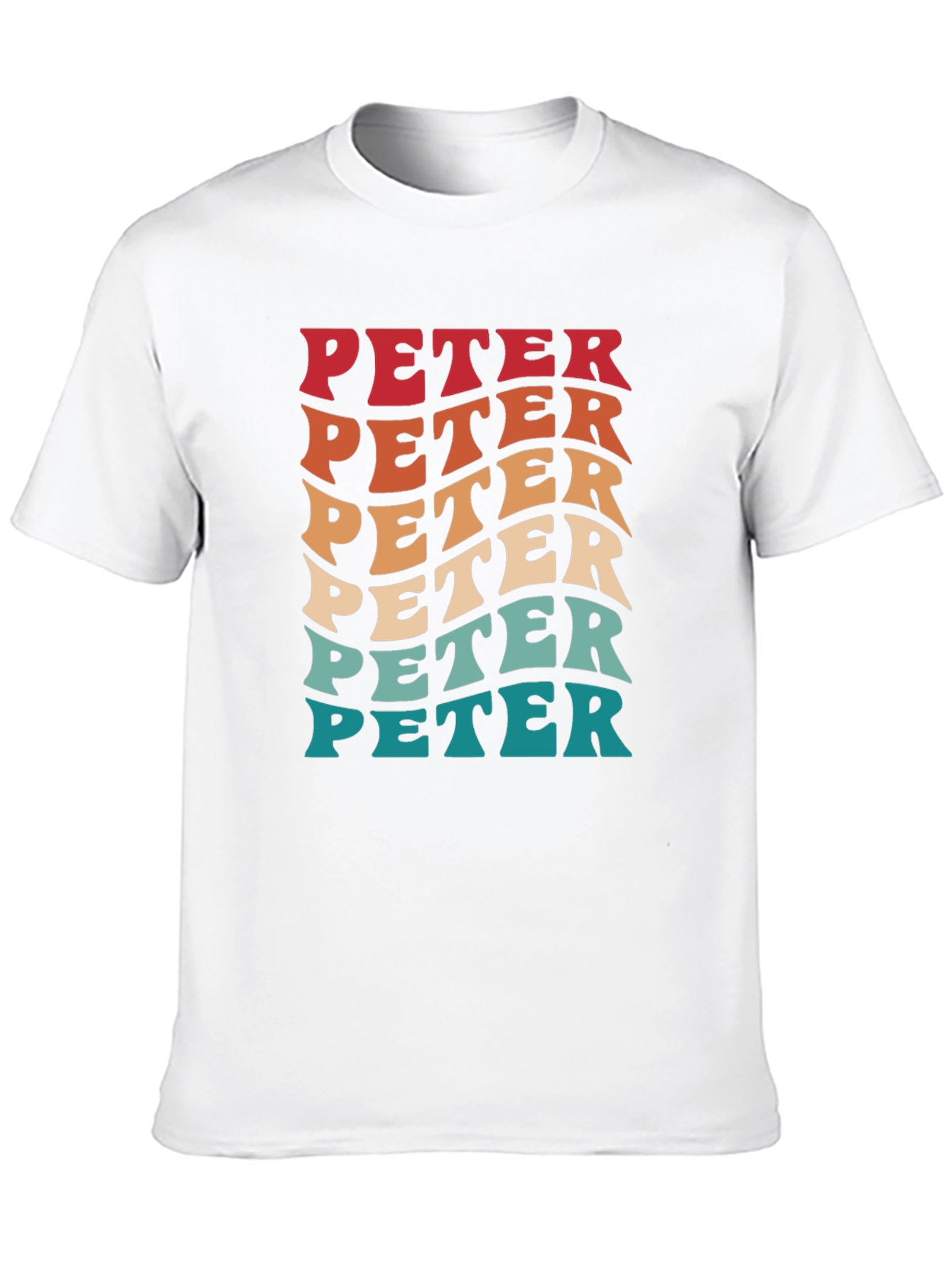 Retro PETER Graphic Tee - Cool Personalized T-Shirt