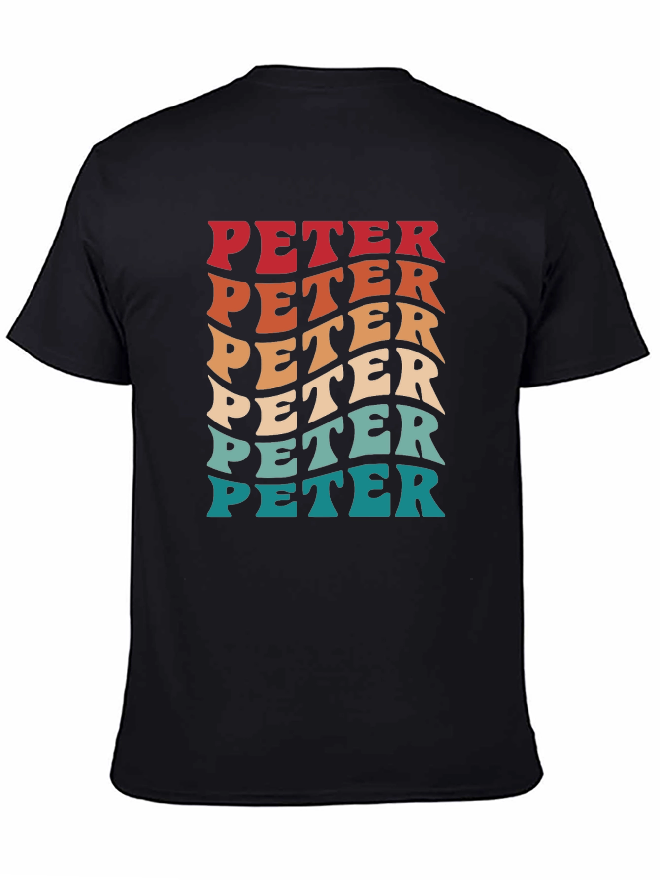 Retro PETER Graphic Tee - Cool Personalized T-Shirt