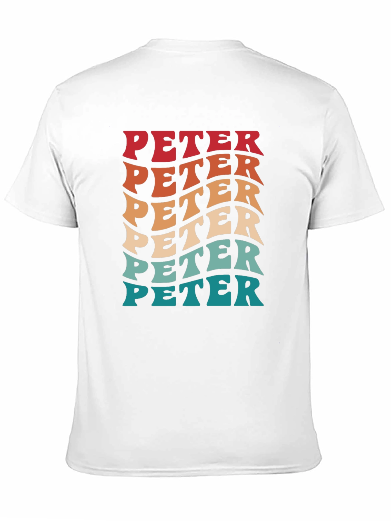 Retro PETER Graphic Tee - Cool Personalized T-Shirt