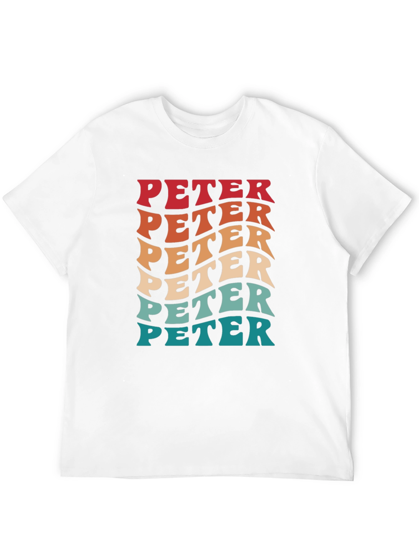 Retro PETER Graphic Tee - Cool Personalized T-Shirt