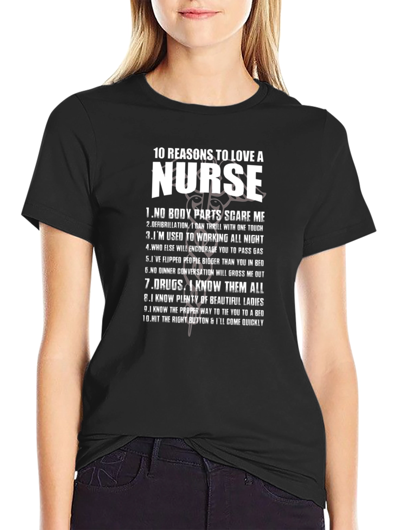 Reasons to Love a Nurse Graphic T-Shirt