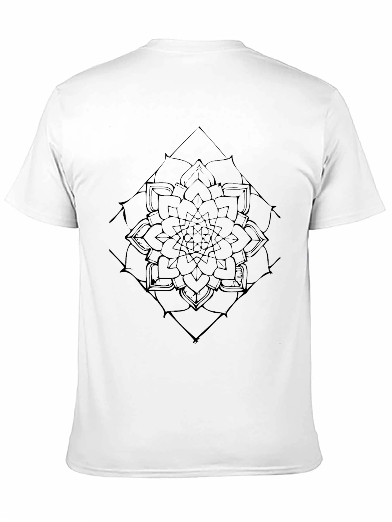 Mandala Graphic Tee - Black Casual Shirt