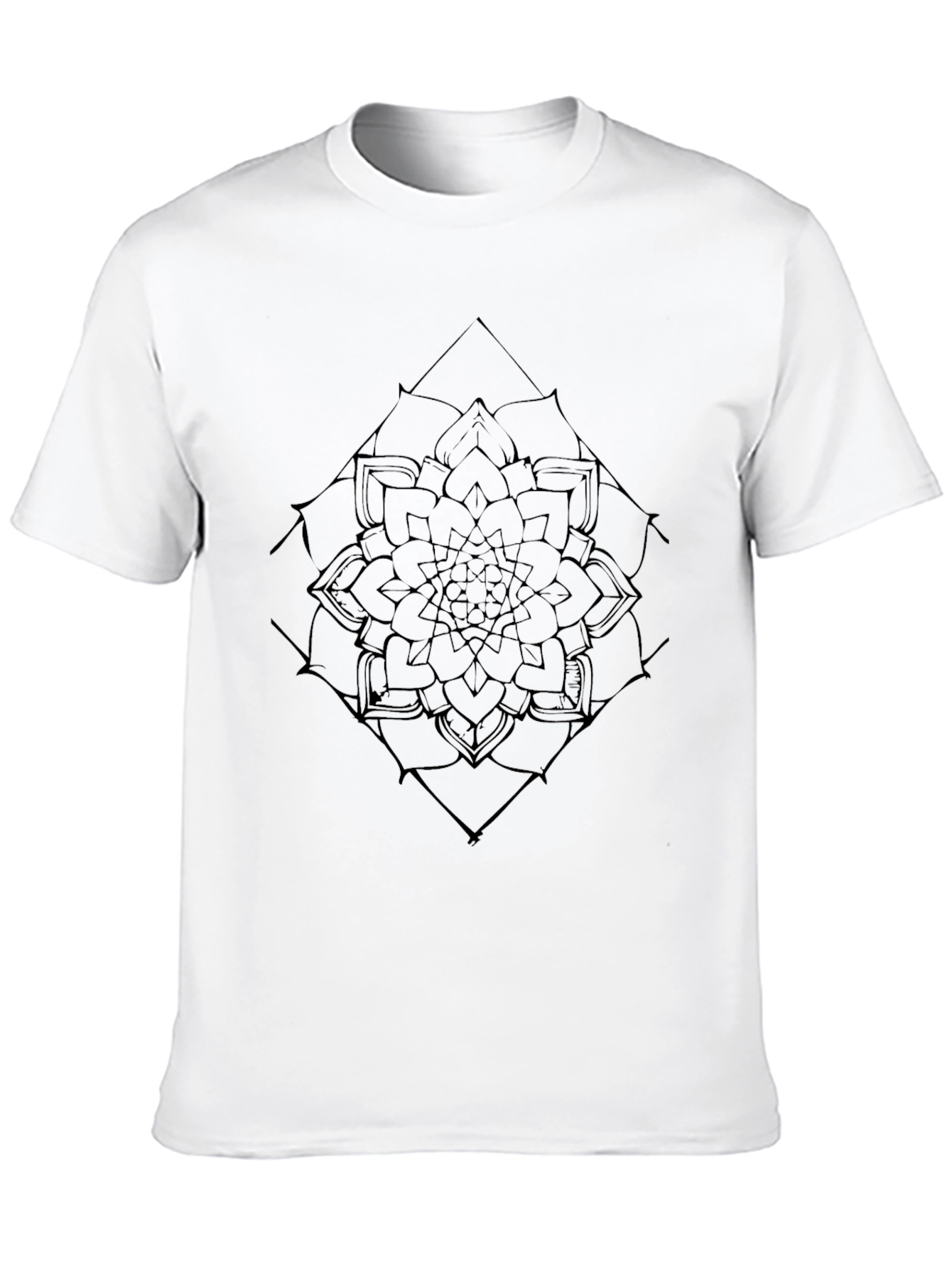 Mandala Graphic Tee - Black Casual Shirt
