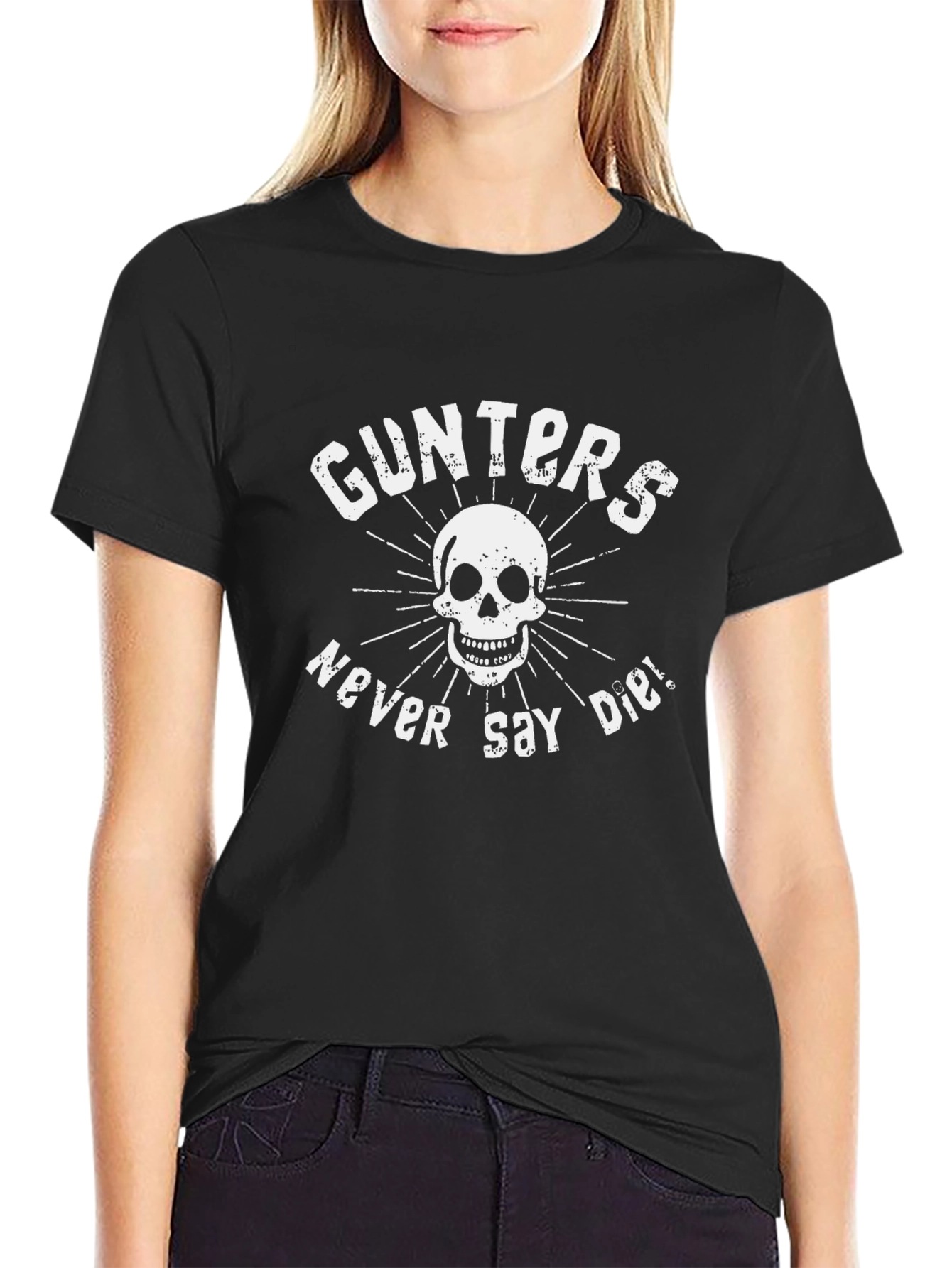 Gunters Never Say Die Skull Graphic Tee