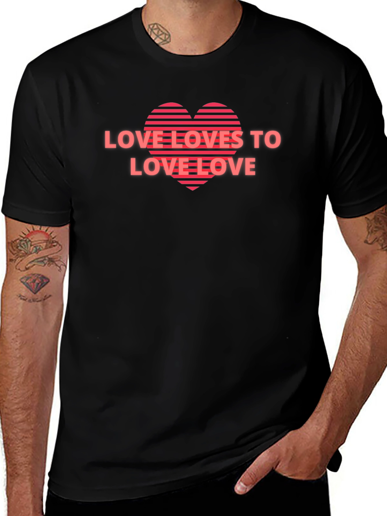 Love Loves To Love Love Graphic Tee